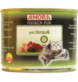 AMORA AMORA Fleisch pur mit Strauß