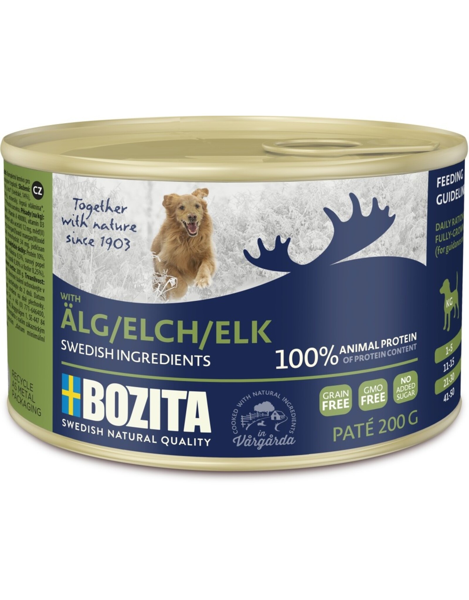 Bozita Bozita Dog Dose Paté Elch