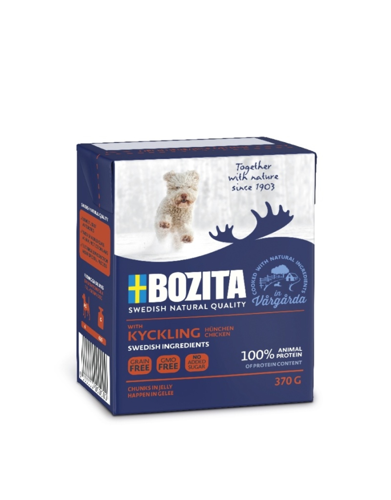 Bozita Bozita Naturals Happen in Gelee Zartes Hühnchen Junior 370g