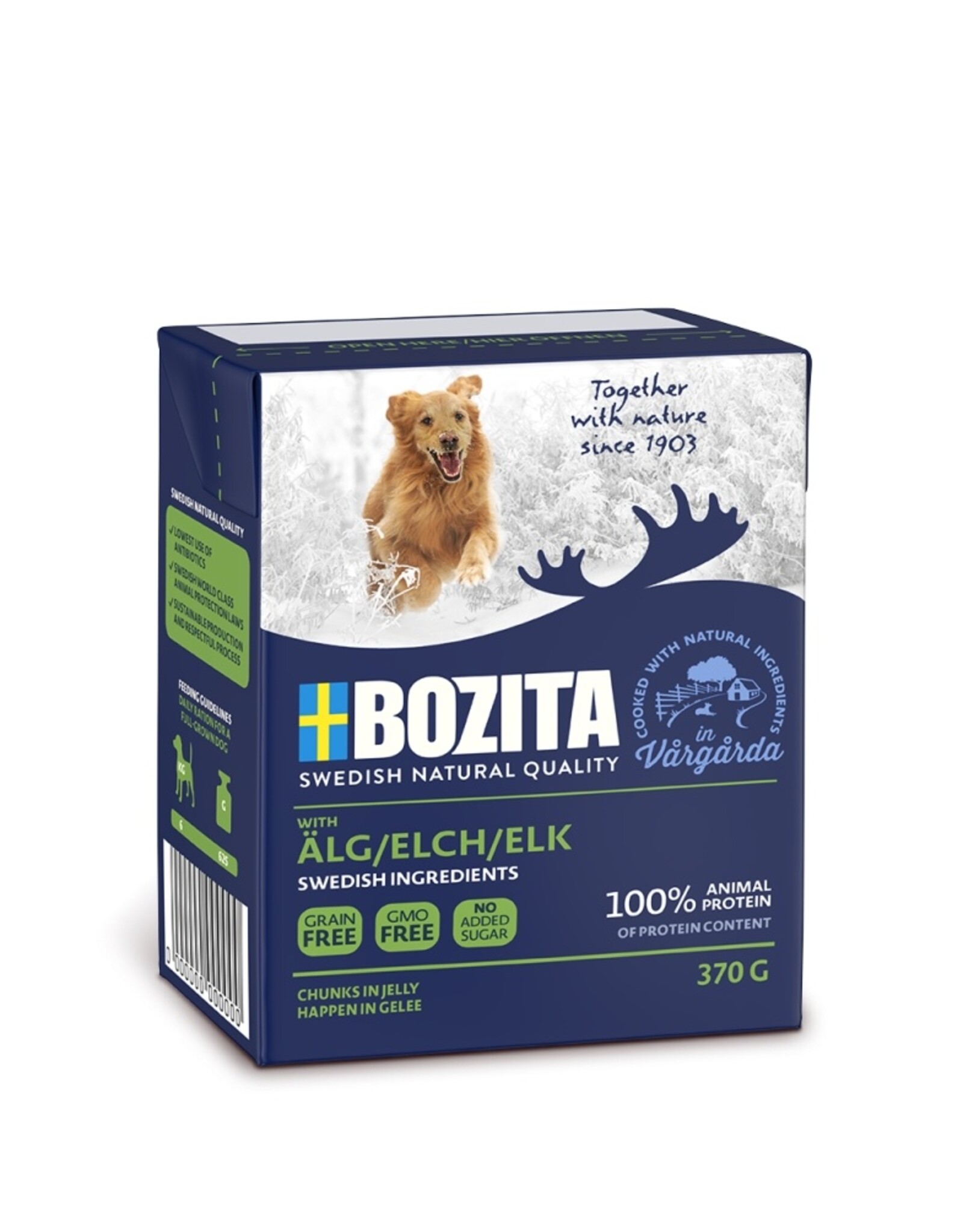 Bozita Bozita Naturals Happen in Gelee Elch 370g