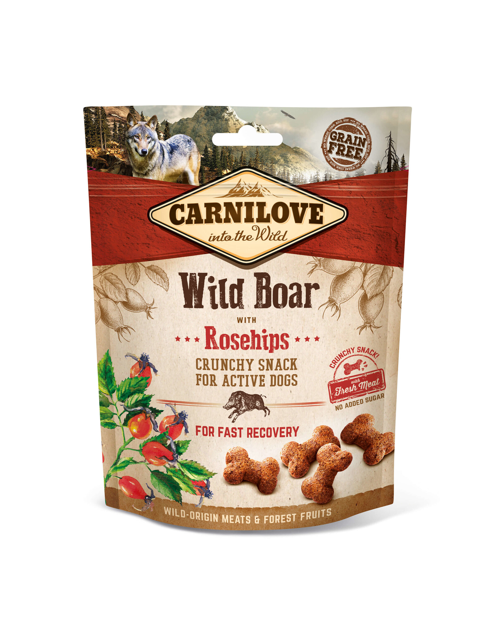 Carnilove Carnilove Dog Crunchy Snack - Wild Boar with Rosehips 200g