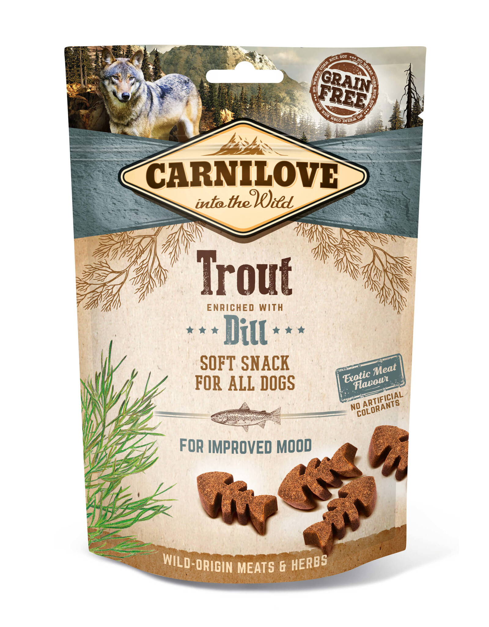 Carnilove Carnilove Dog Soft Snack - Trout with Dill 200g