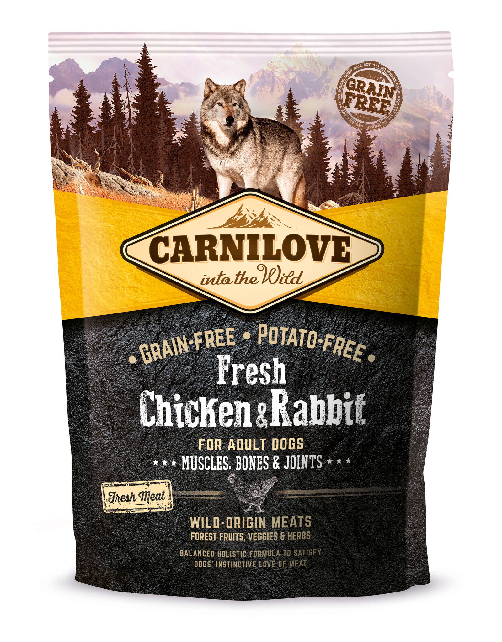 Carnilove Carnilove Dog Adult Fresh - Chicken & Rabbit 1,5kg