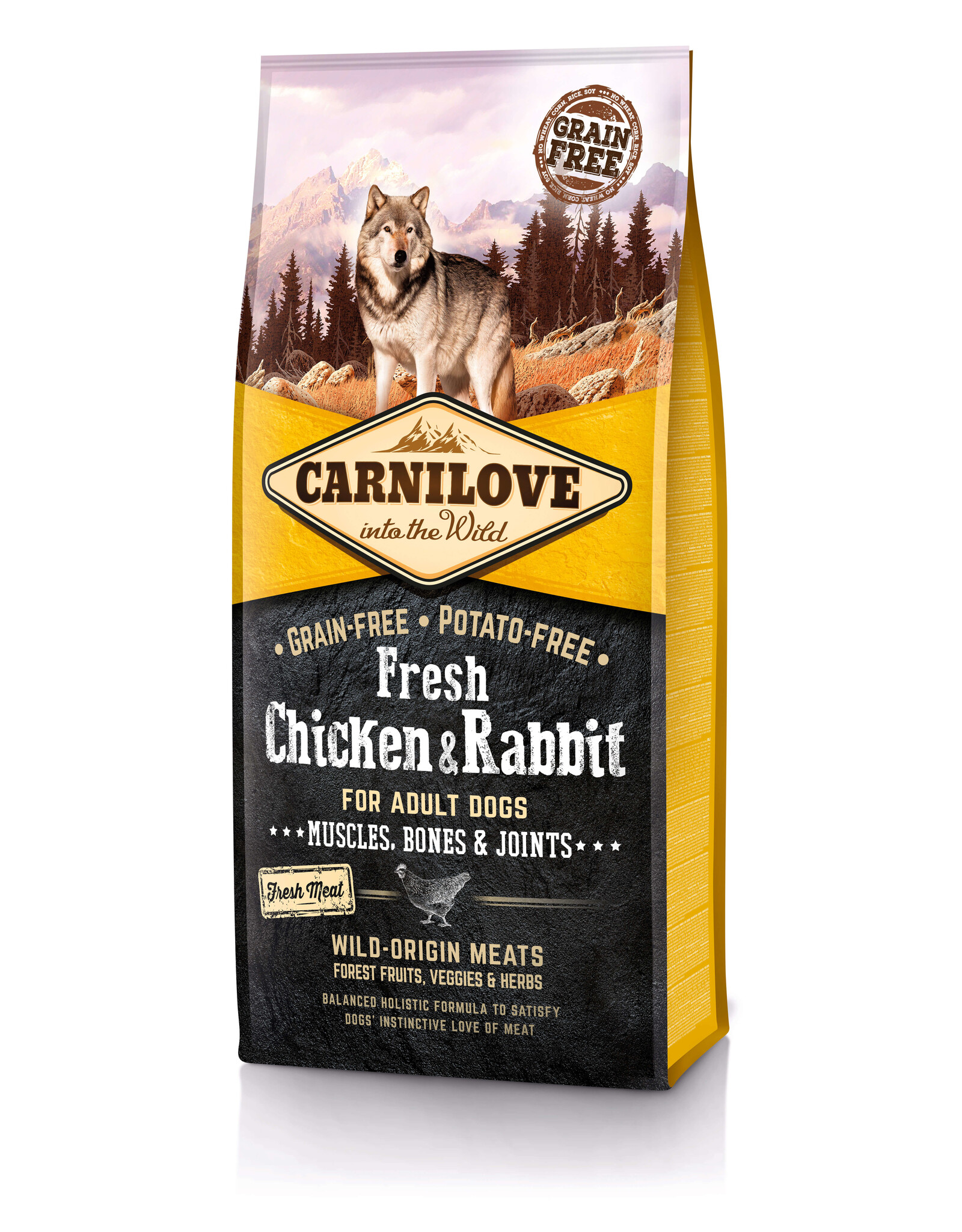 Carnilove Carnilove Dog Adult Fresh - Chicken & Rabbit 12kg
