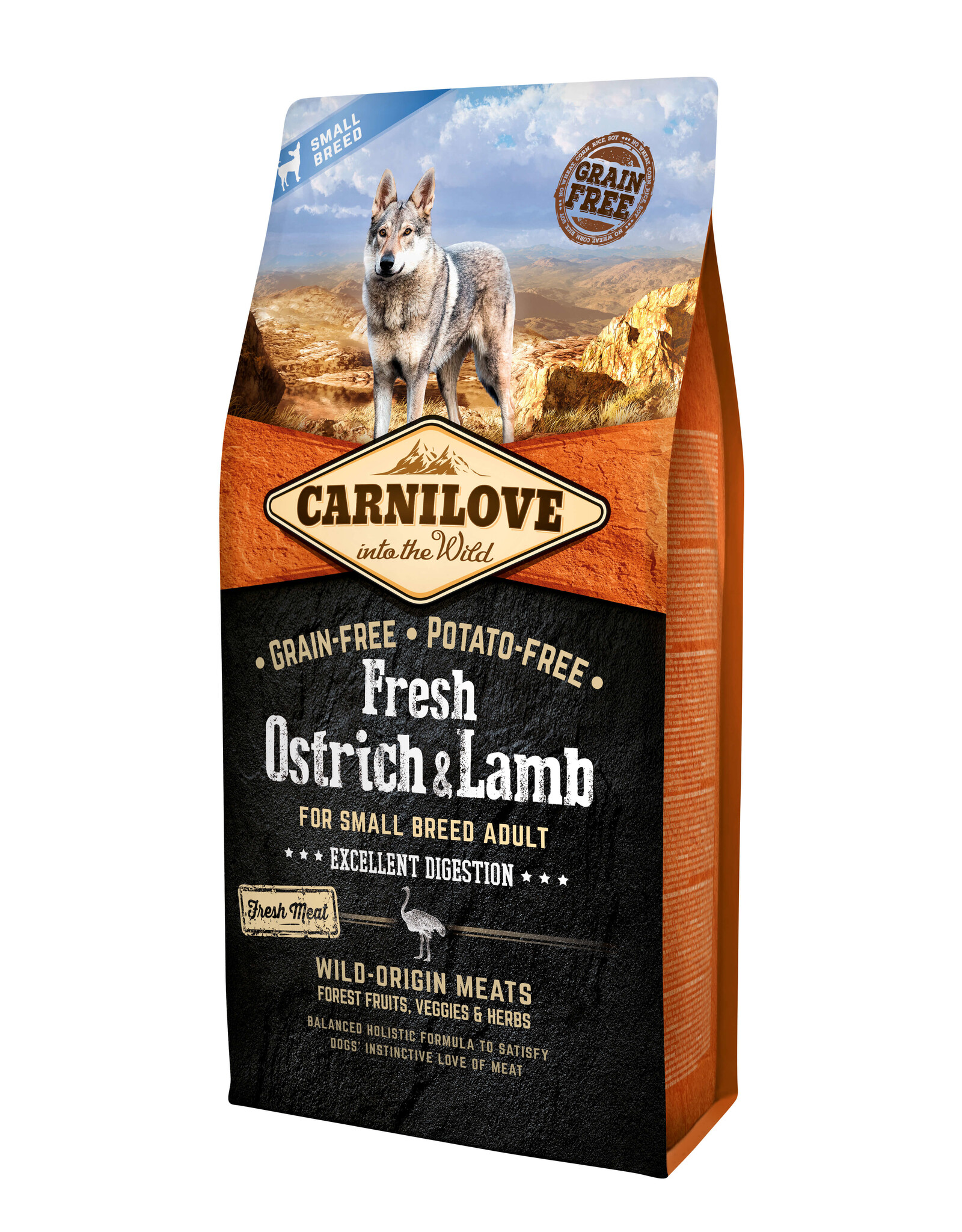 Carnilove Carnilove Dog Adult Fresh SB - Ostrich & Lamb 6kg