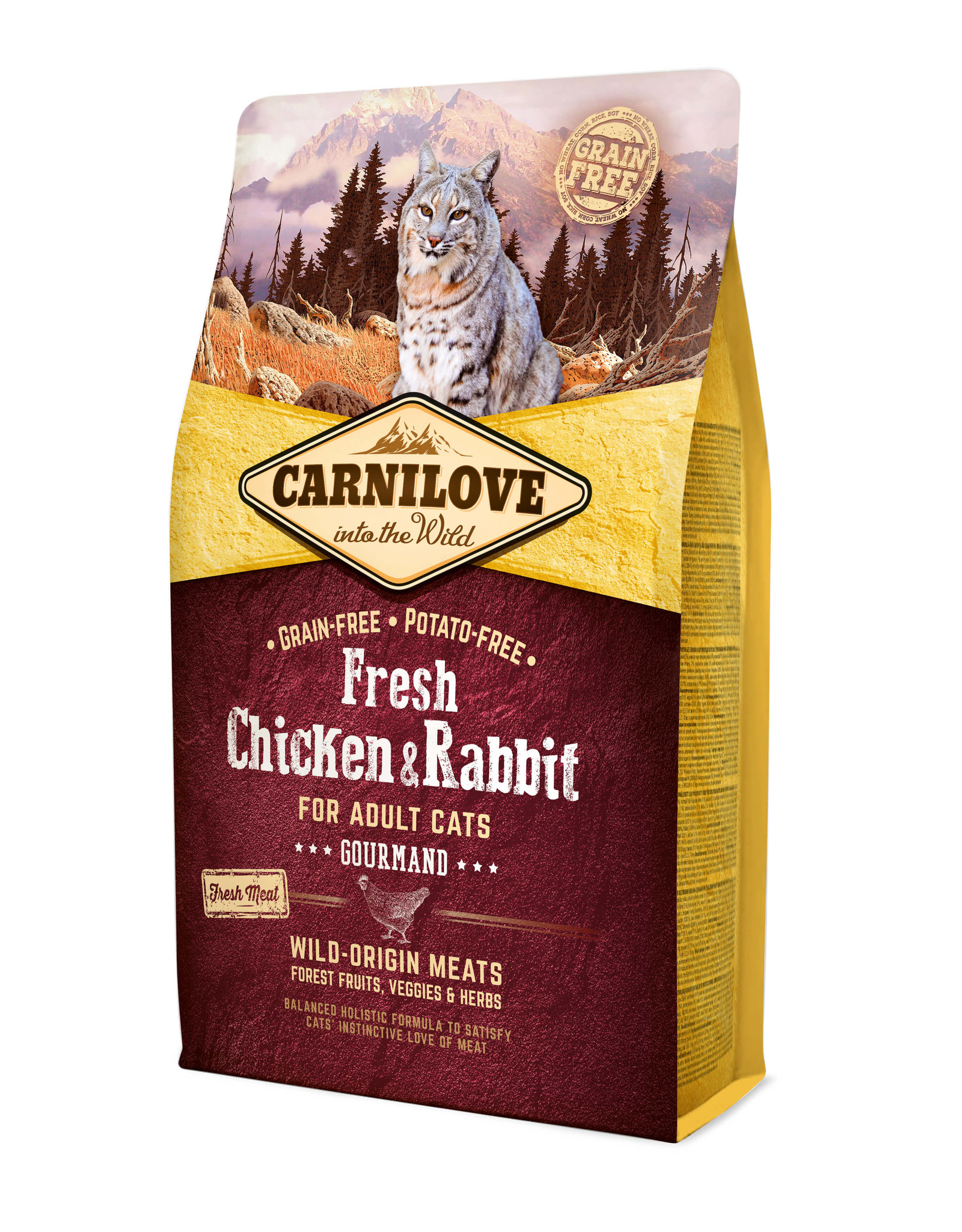 Carnilove Carnilove Cat Adult Fresh - Chicken & Rabbit/Gourmand, 2kg