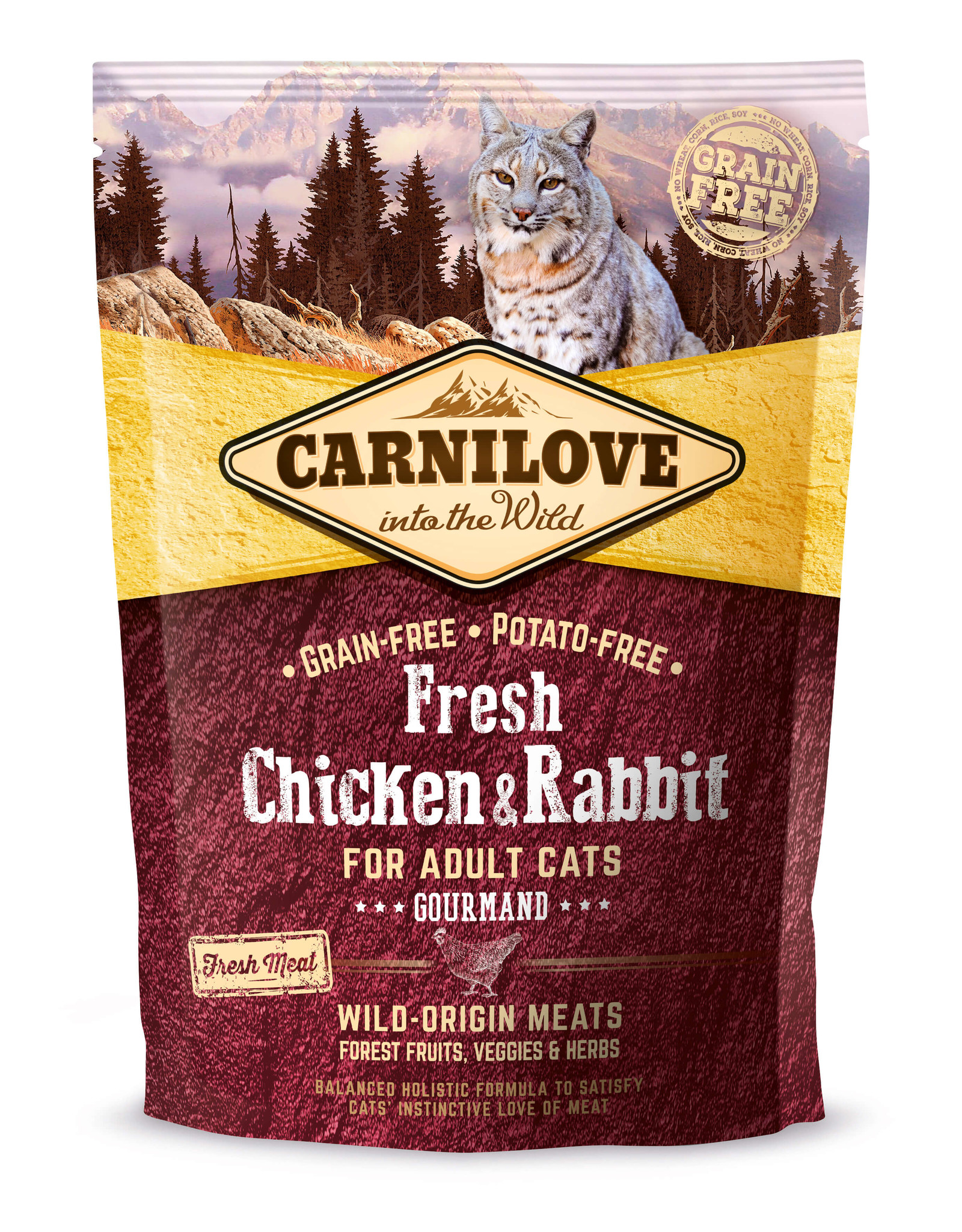 Carnilove Carnilove Cat Adult - Chicken & Rabbit/Gourmand, 400 g