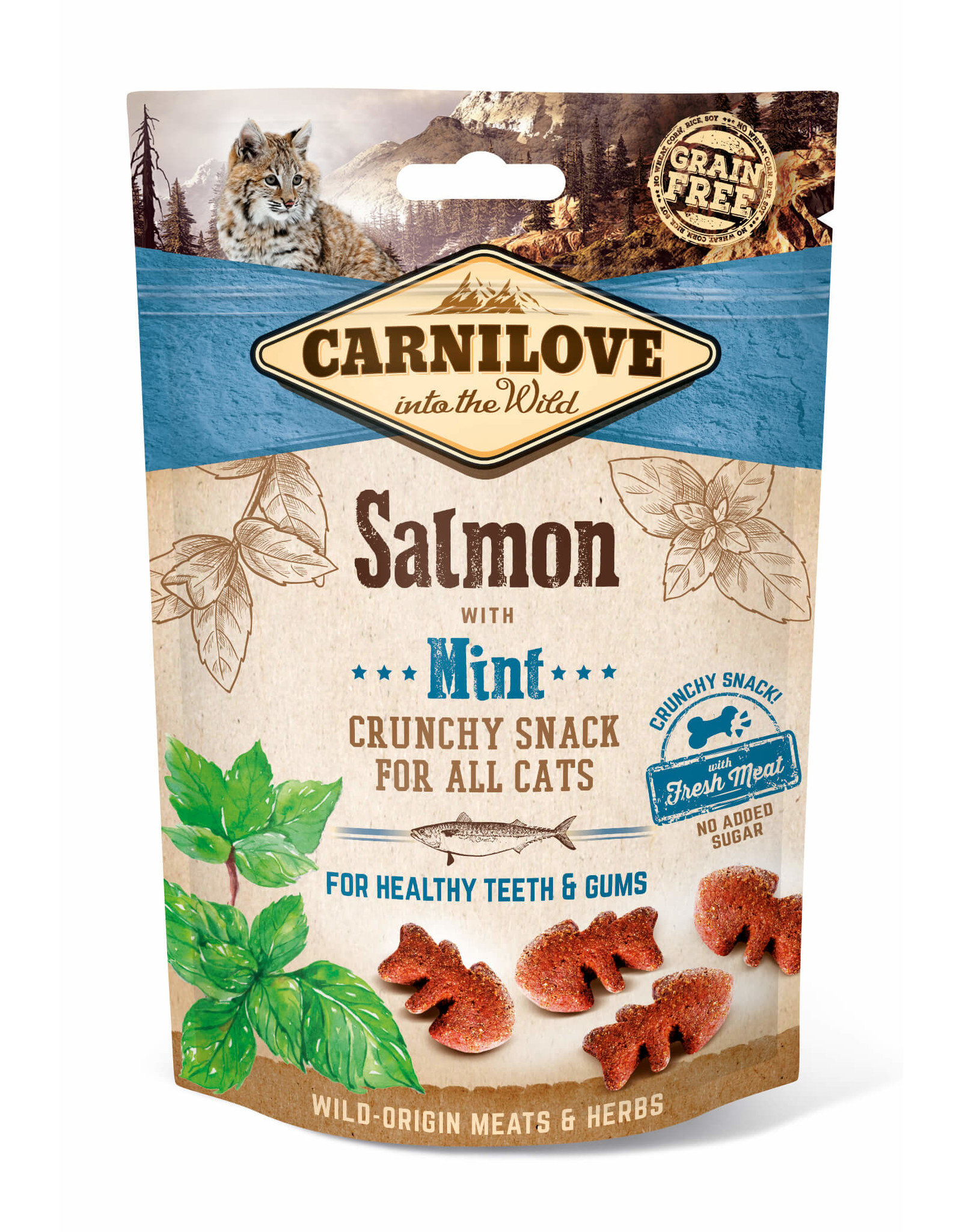 Carnilove Carnilove Cat Crunchy Snack - Salmon with Mint 50g