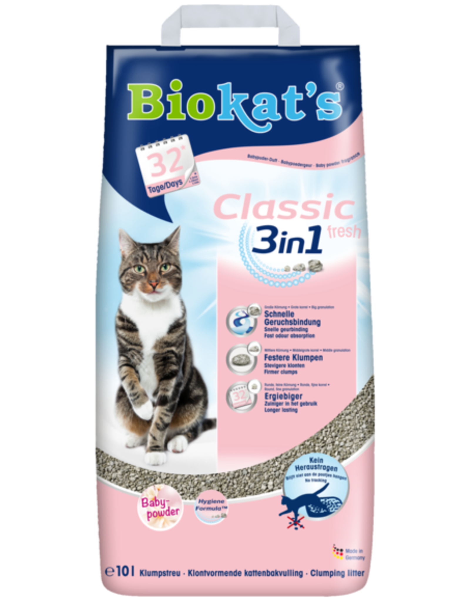 Biokats Biokat´s Classic fresh 3in1 Babypuderduft 10l im Papierbe