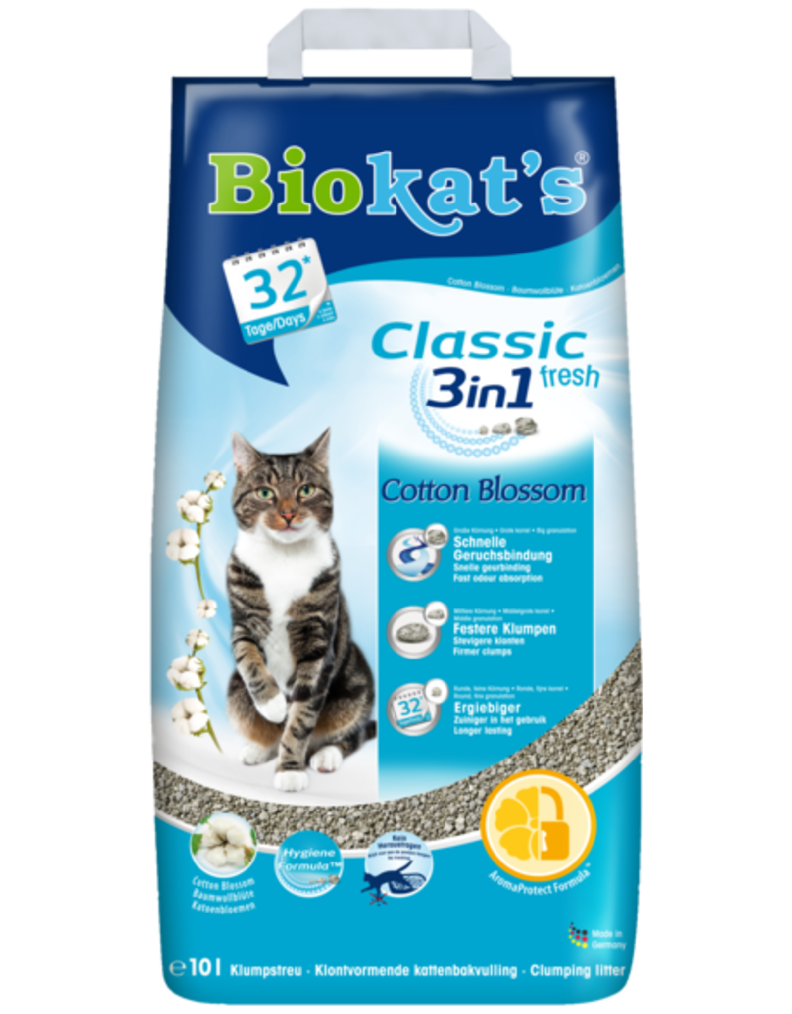 Biokats Biokats classic fresh Cotton Blossom, 10 L Papier