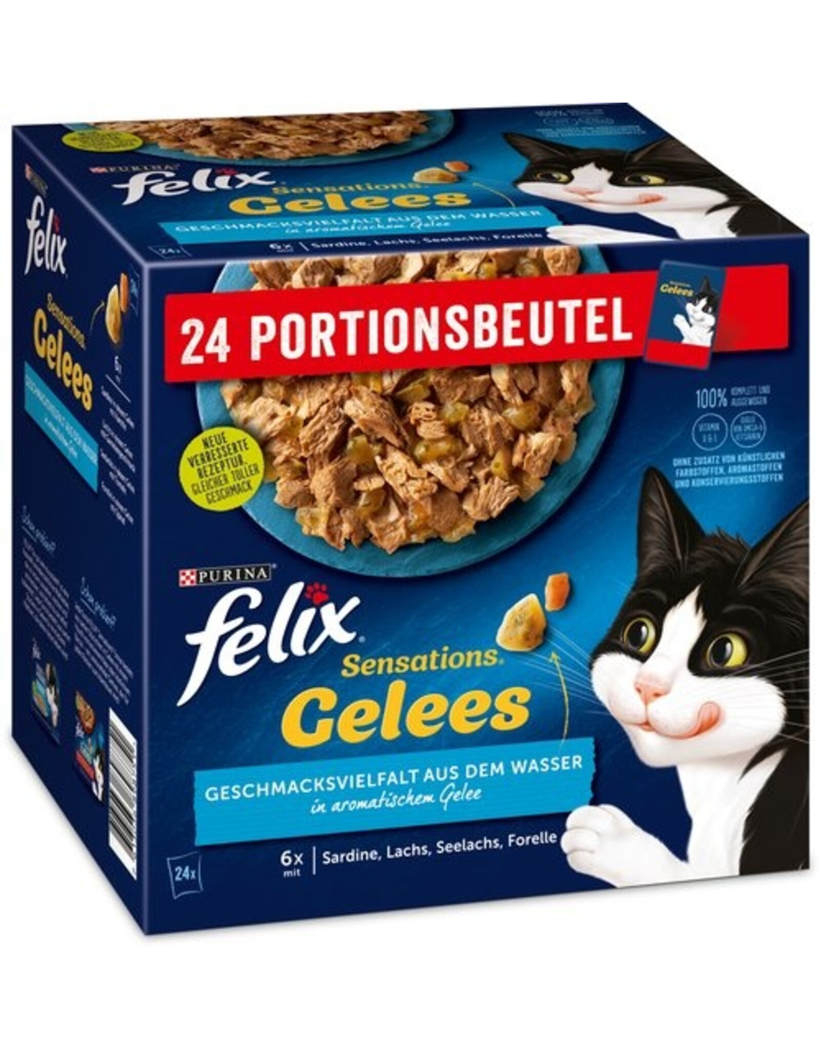 Felix Felix Sensations Gelees Geschacksvielfalt a. d. Wasser 24x85g