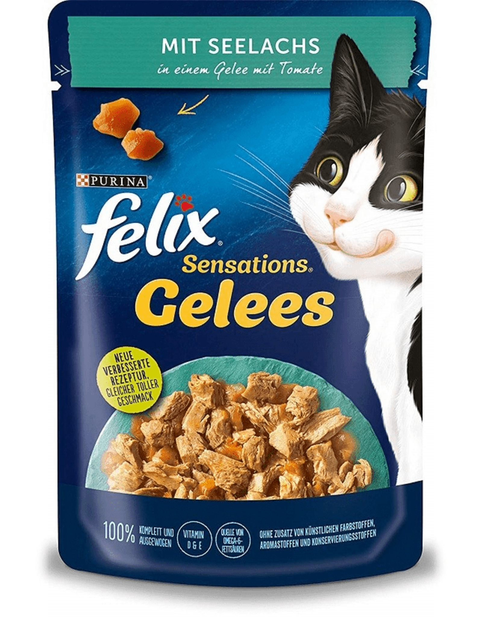 Felix Felix Sensations Gelees mit Seelachs & Tomate  85g