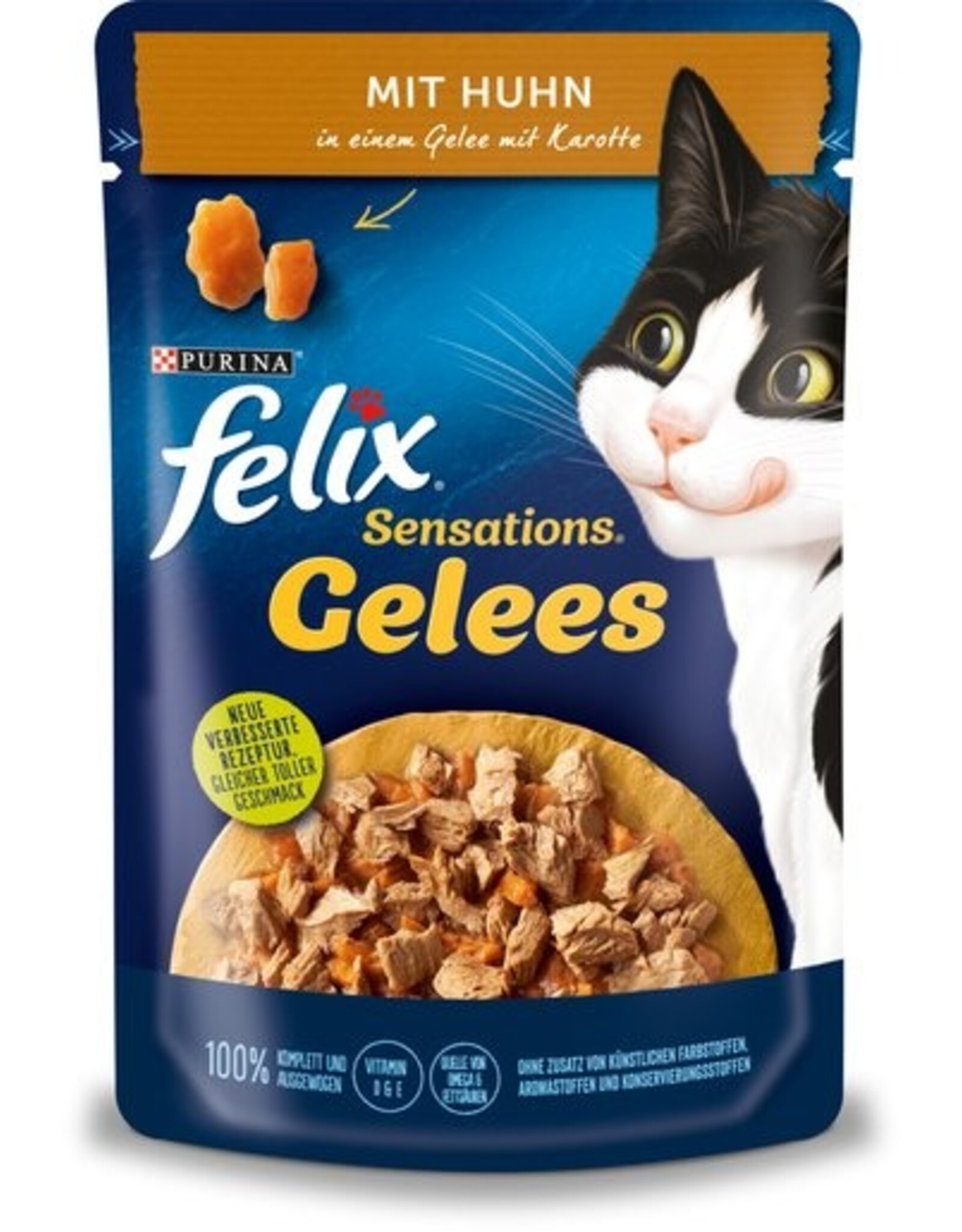 Felix Felix Sensations Gelees mit Huhn & Karotte 85g