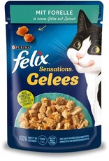 Felix Felix Sensations Gelees mit Forelle & Spinat 85g
