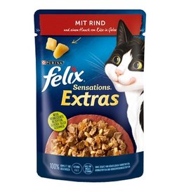 Felix Felix Sensations Extras mit Rind und Hauch Käse 85g