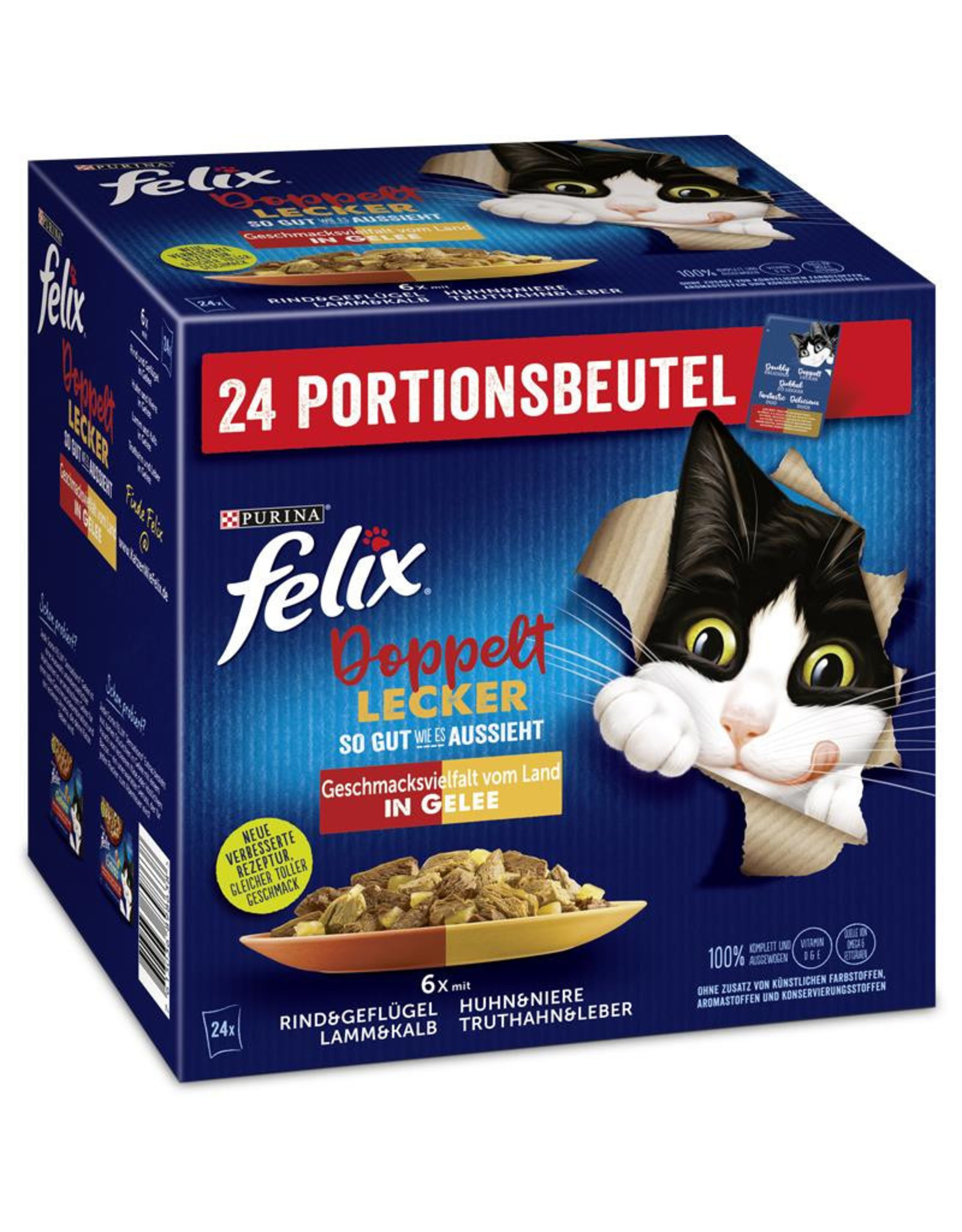Felix Felix SGWEA doppelt lecker Geschnetzeltes vom Land 24x85g
