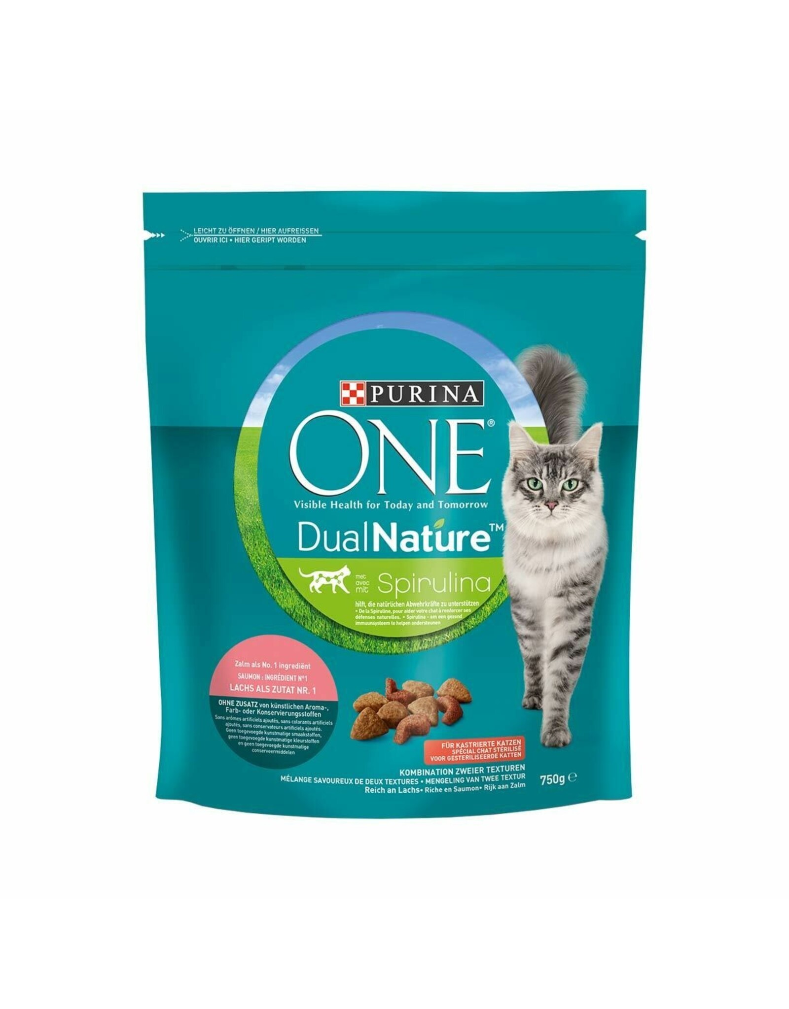 One ONE DUAL NATURE KATZE Sterilized Lachs 750g