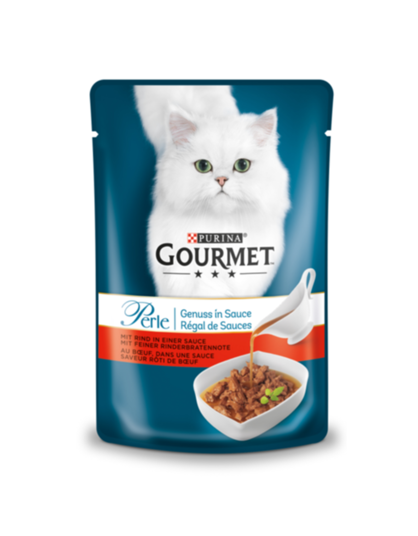 Purina Gourmet Gourmet Portionsbeutel Perle Genuss in Sauce Rind 85 g