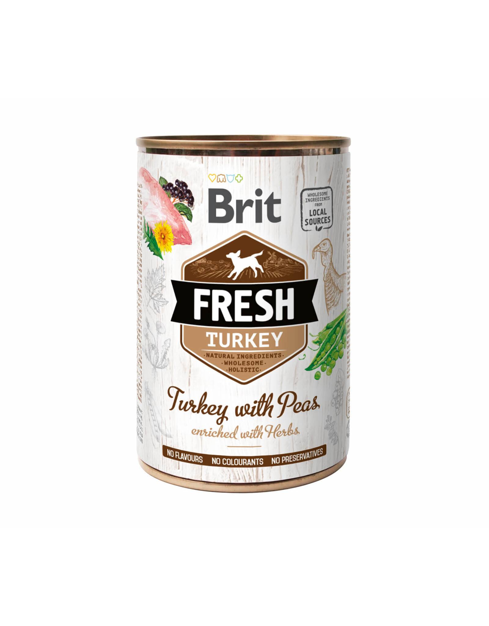 BRIT Brit Fresh - Turkey with Peas/Truthahn mit Erbsen 400g