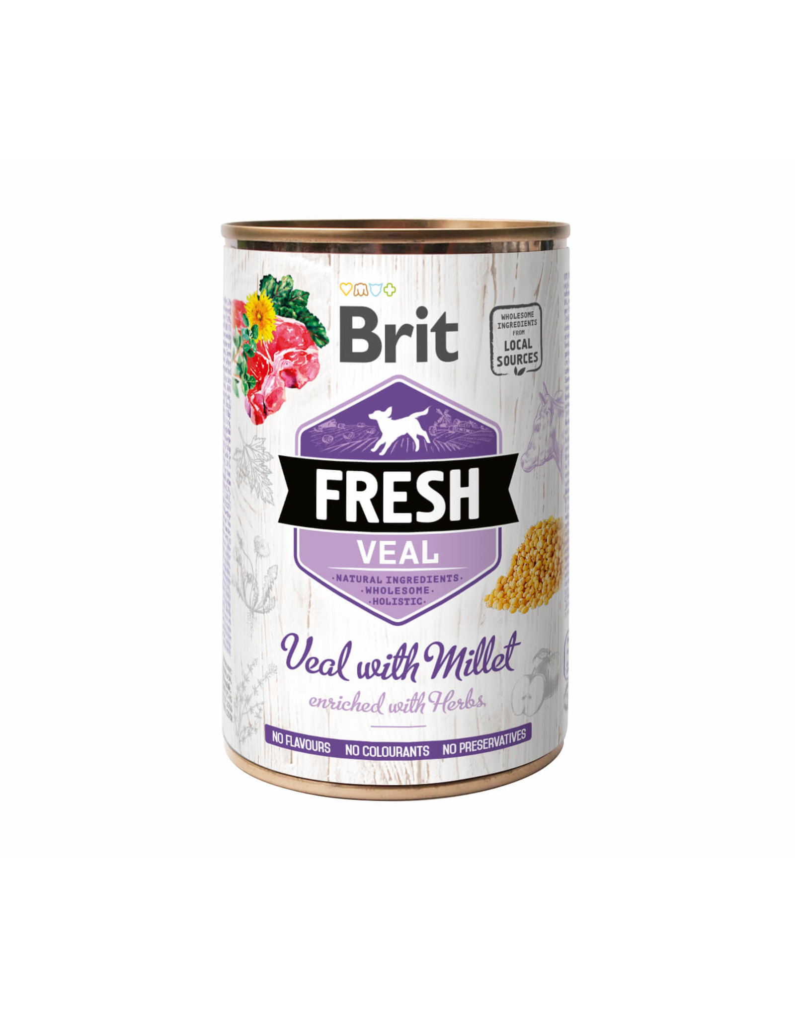 BRIT Brit Fresh - Veal with Millet/ Kalb mit Hirse 400g