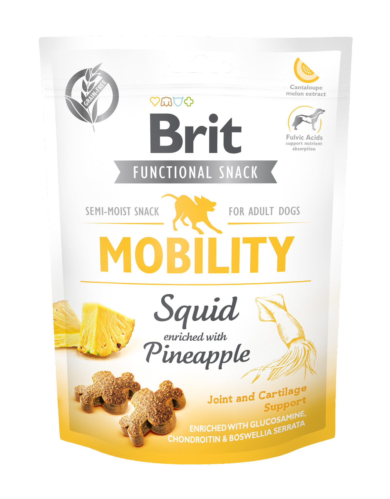 BRIT Brit Functional Snack Mobility Tintenfisch+Ananas 150g
