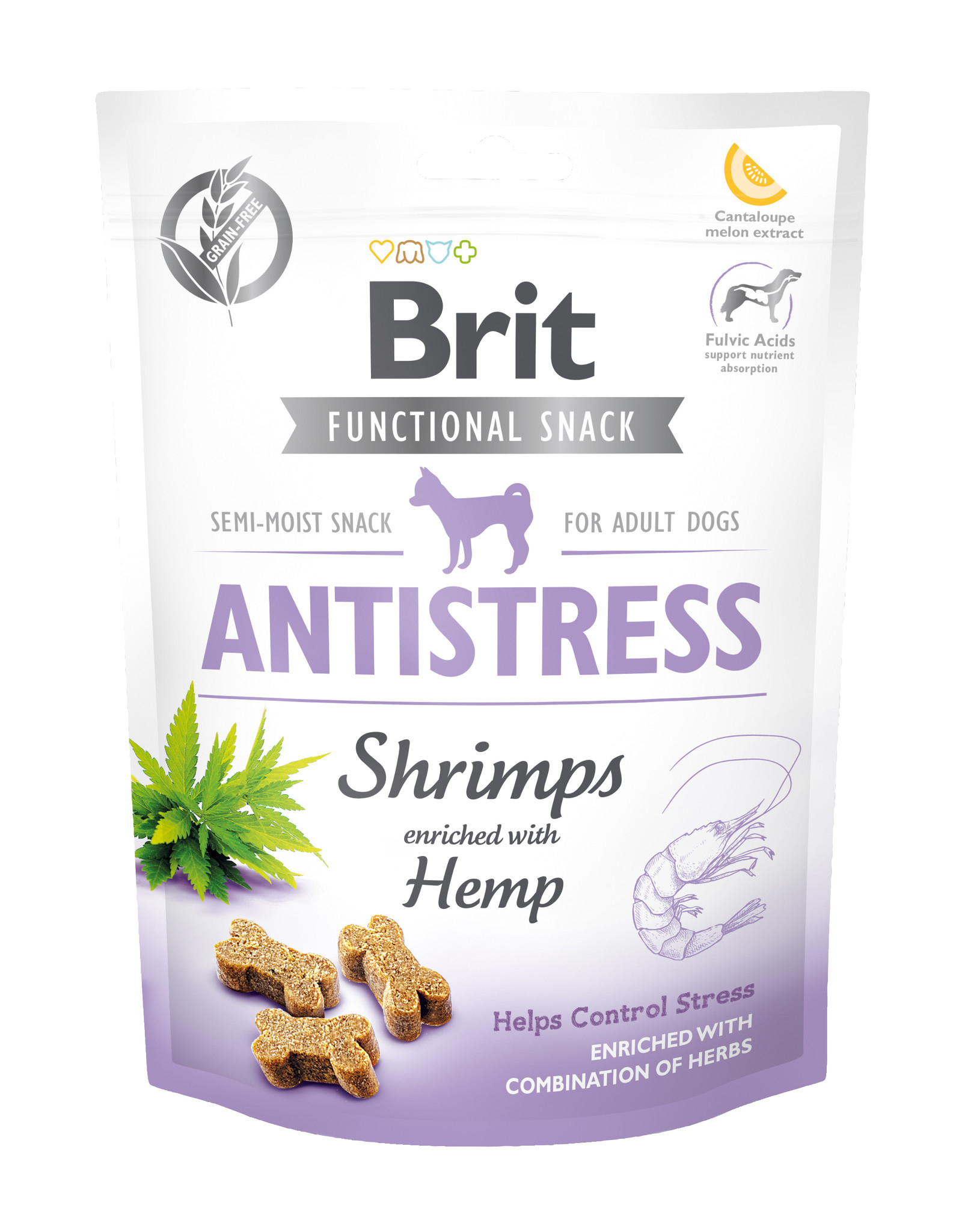 BRIT Brit Functional Snack Antistress Shrimps + Hanf 150g