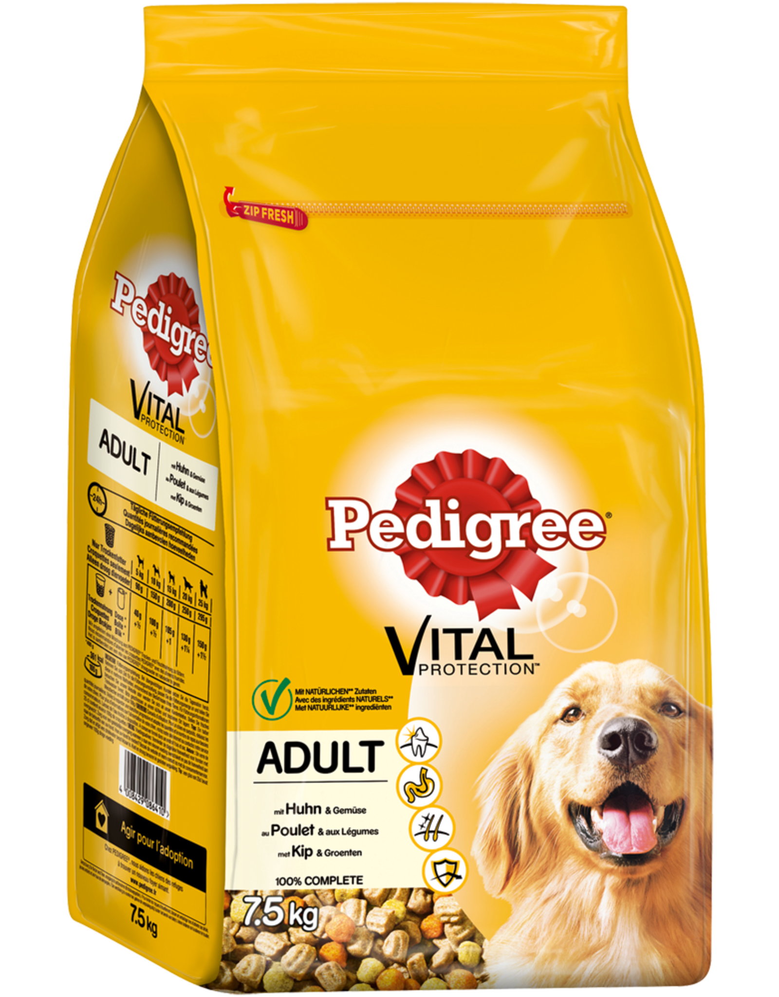 Pedigree Pedigree Trocken Adult mit Huhn & Gemüse  7,5kg