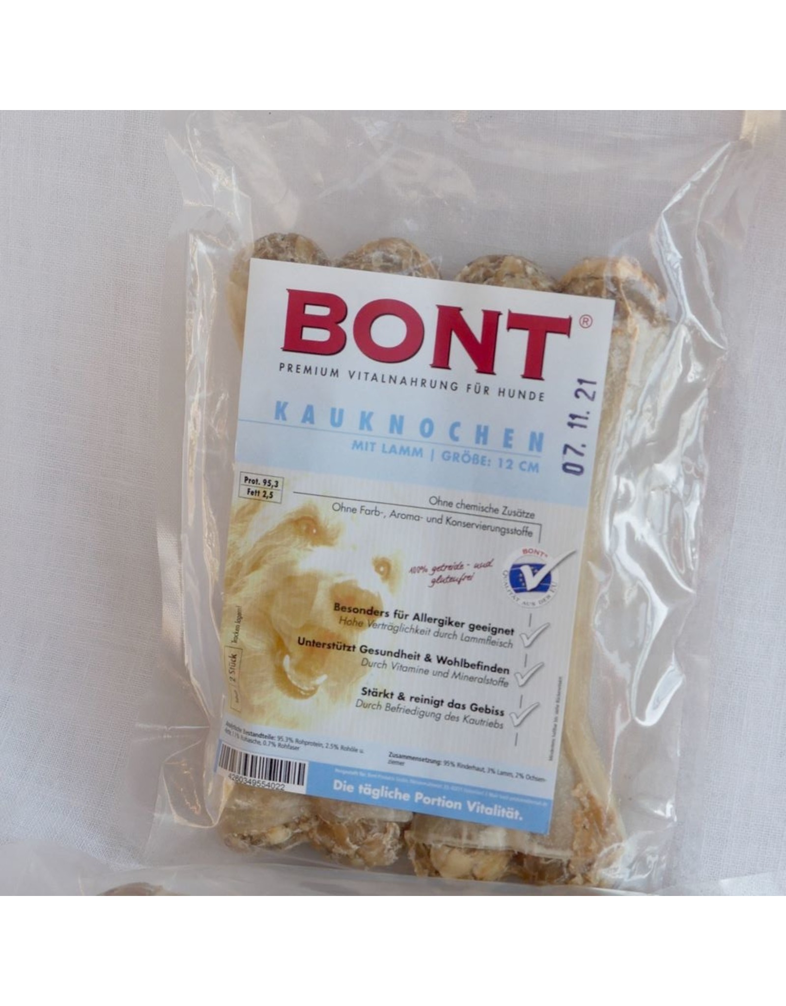 Bont Bont Gef Kauknochen+Lamm 12cm