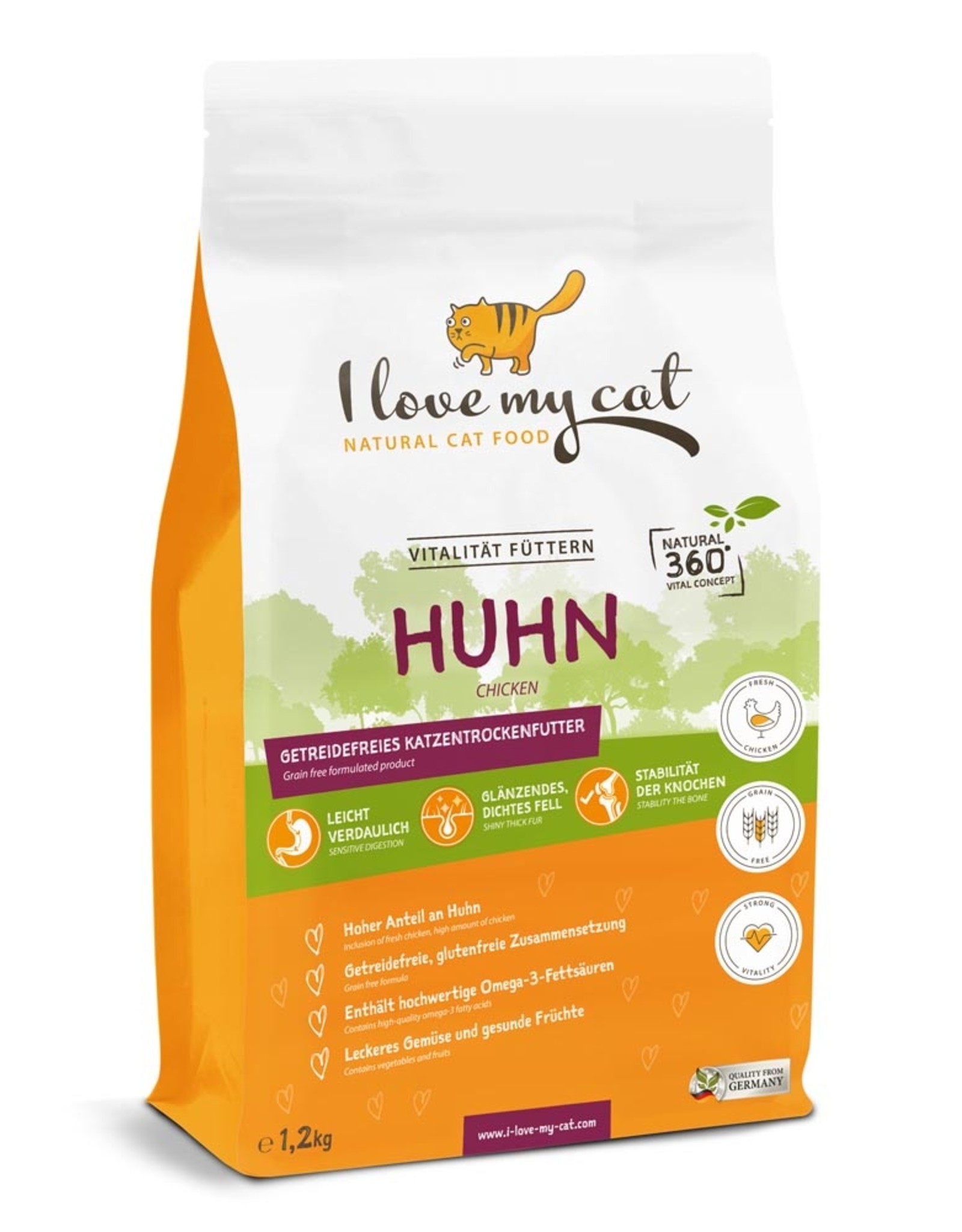 Bellfor I love my cat mit Huhn 1,2kg