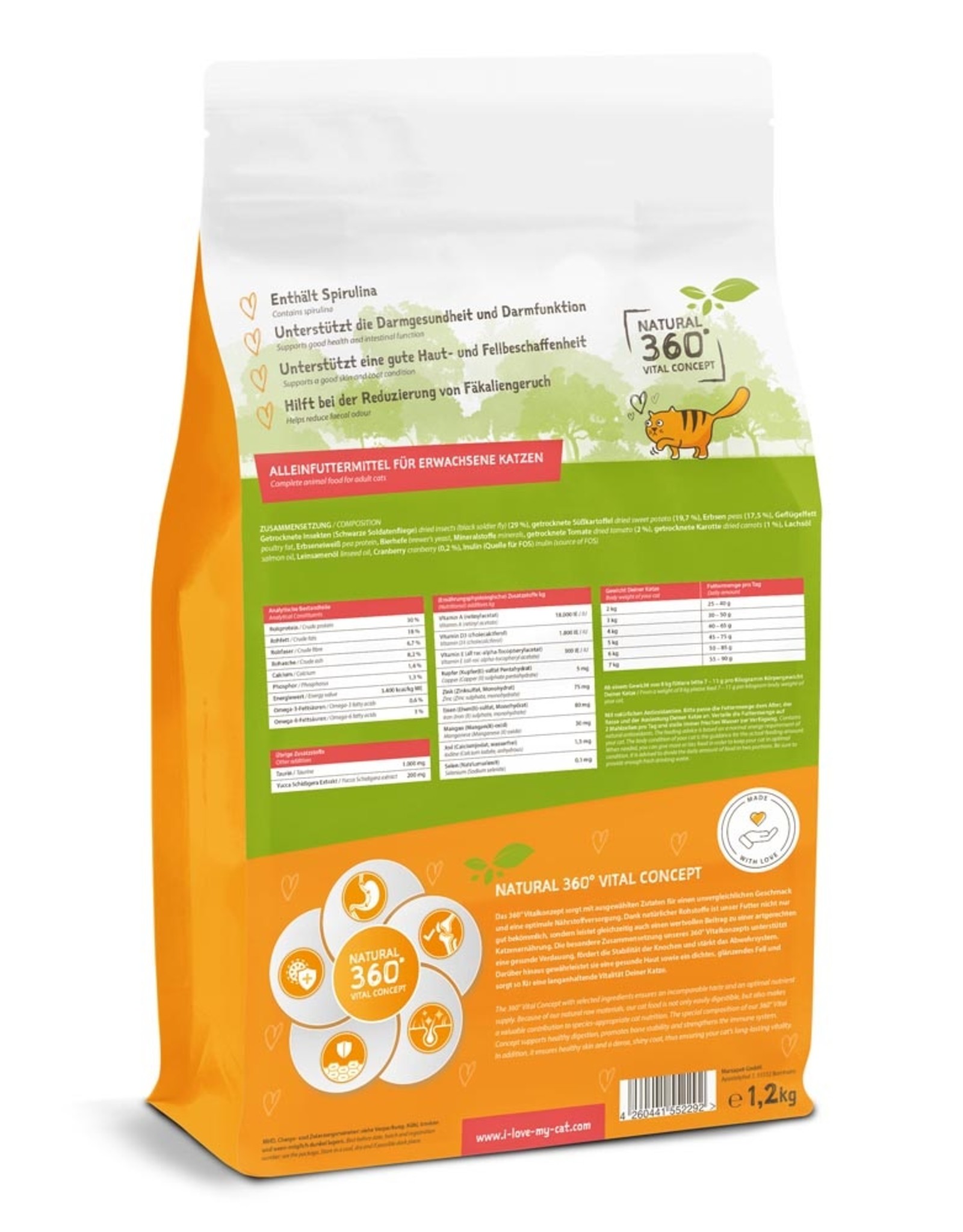 Bellfor I love my cat mit Insektenprotein 1,2kg