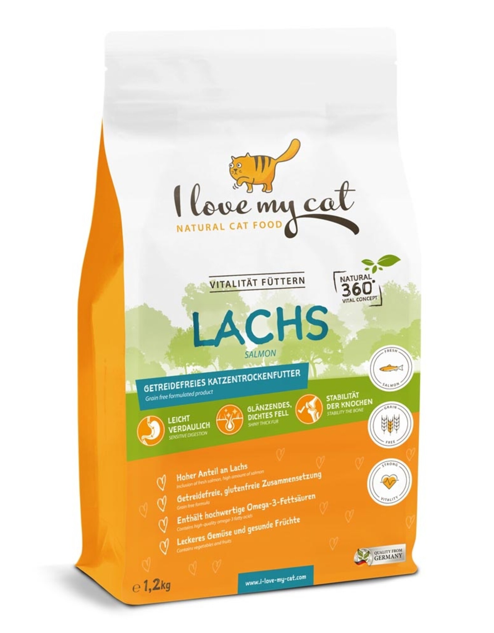 Bellfor I love my cat mit Lachs 1,2kg