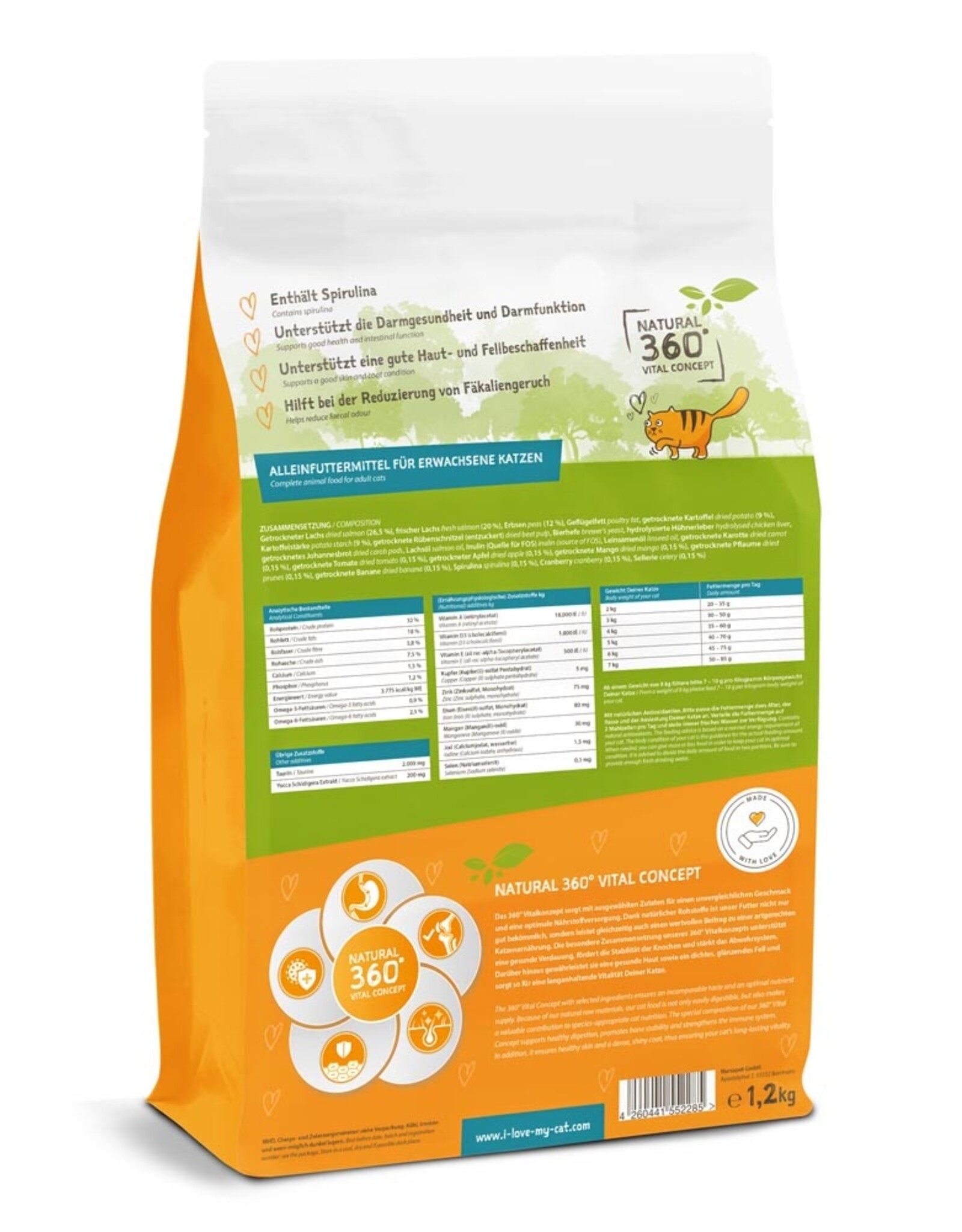 Bellfor I love my cat mit Lachs 1,2kg