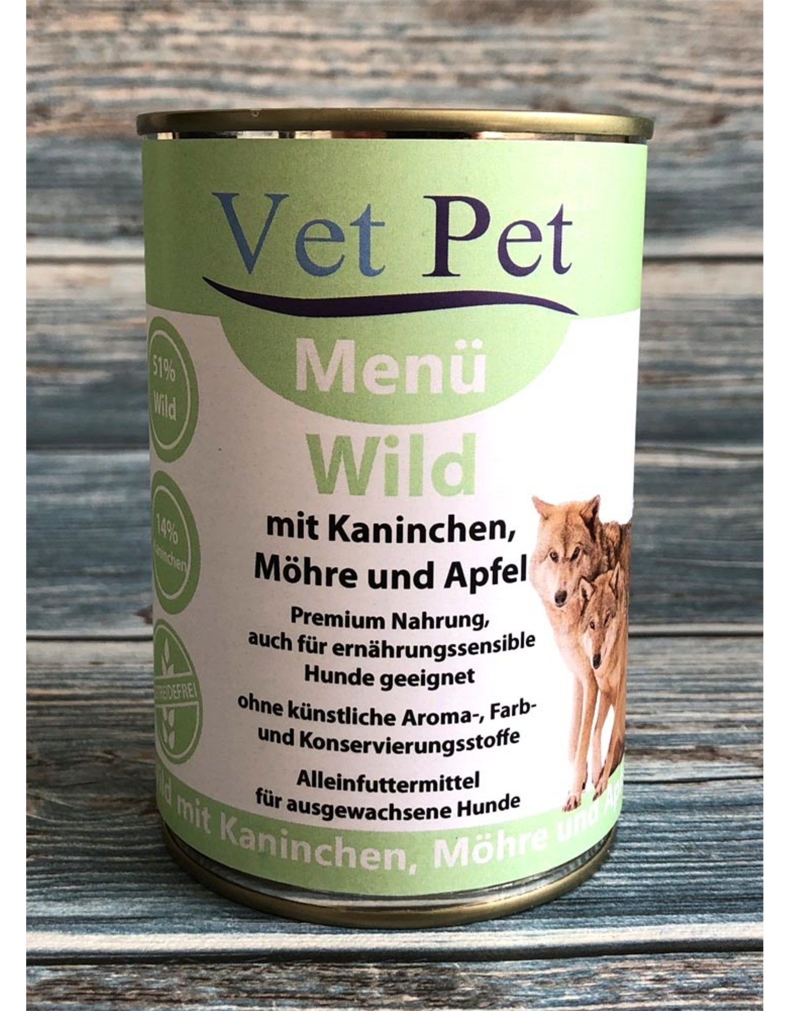 Vet Pet Wild mit Kaninchen, Möhre und Apfel