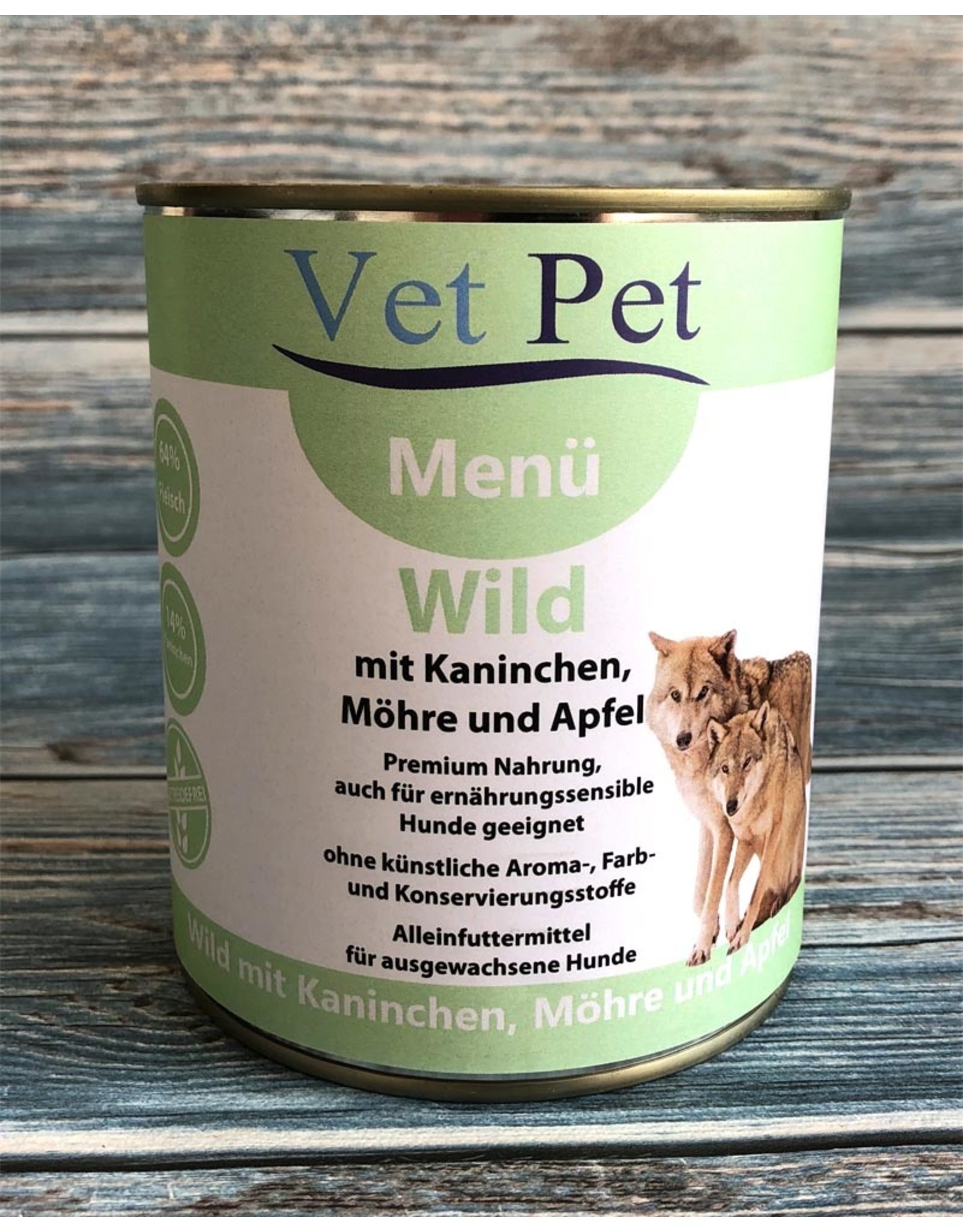 Vet Pet Wild mit Kaninchen, Möhre und Apfel