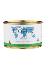 BIOPUR Rind mit Dinkel & Zucchini für Hunde 400g