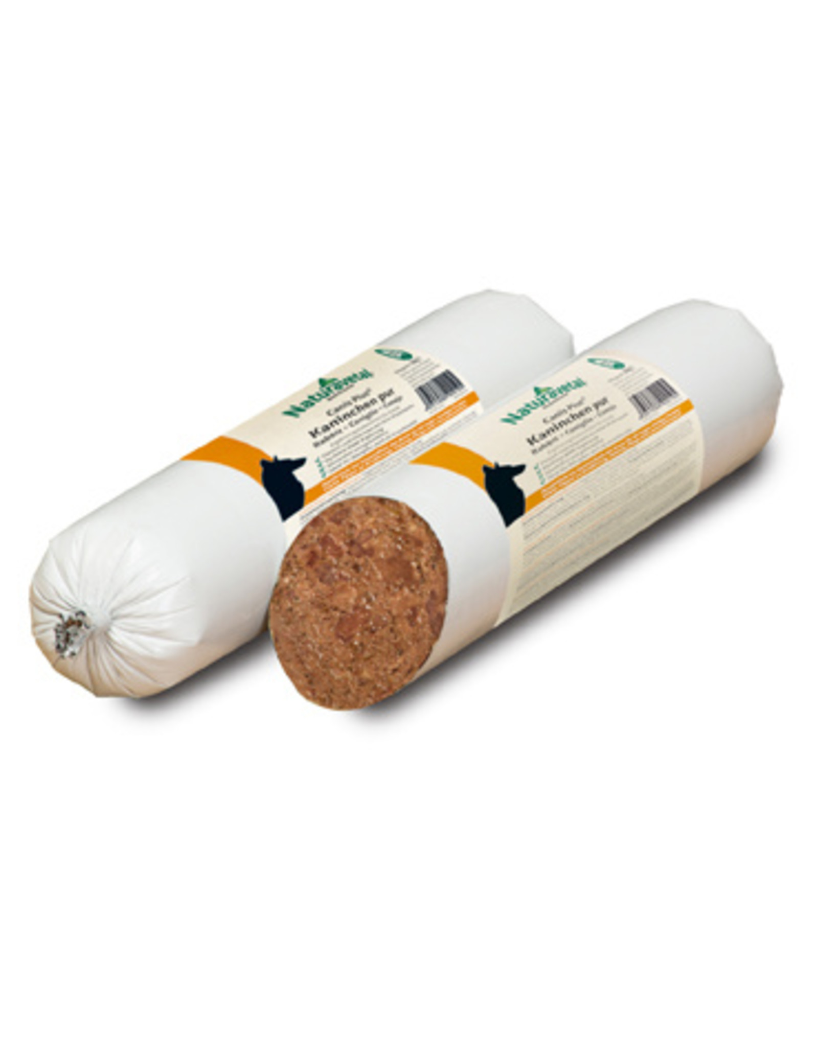Naturavetal Fleischrolle Kaninchen pur 100% Fleisch 500g