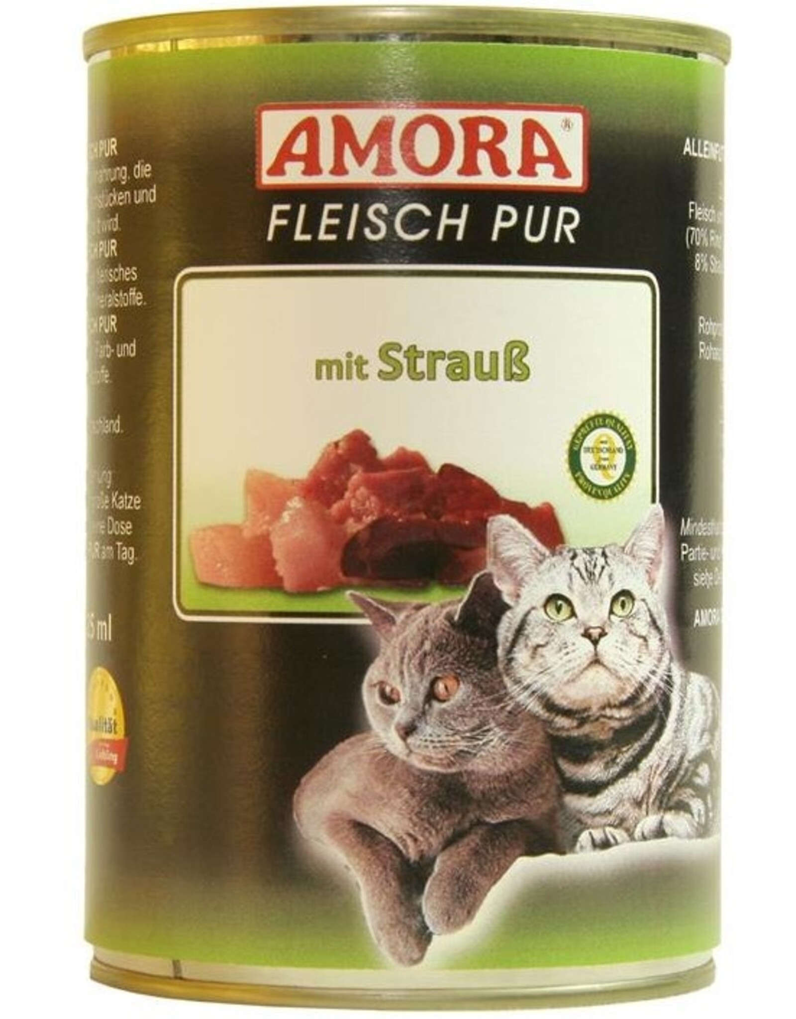 AMORA AMORA Fleisch pur mit Strauß