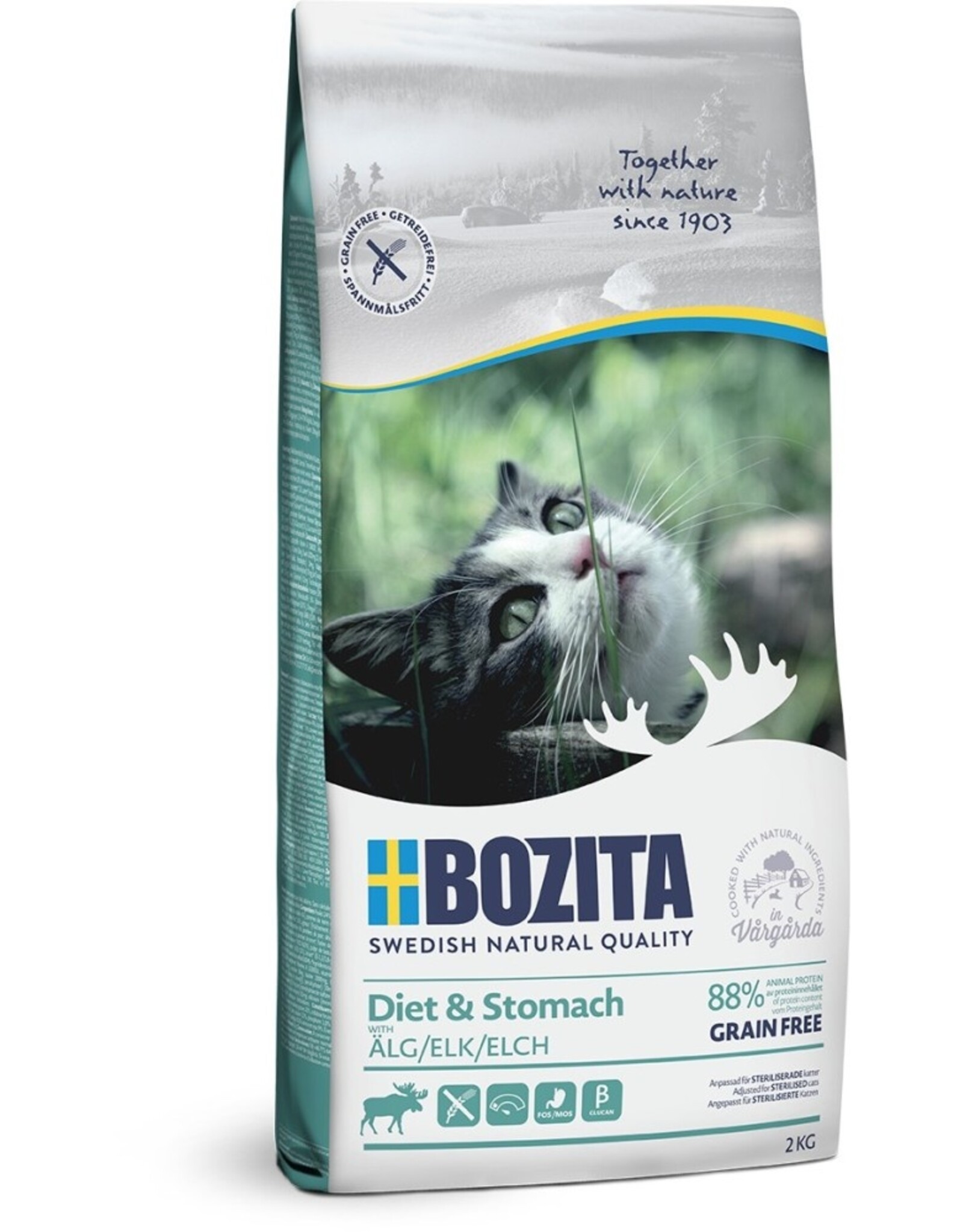 Bozita Bozita Katze Diet & Stomach Grain free Elk