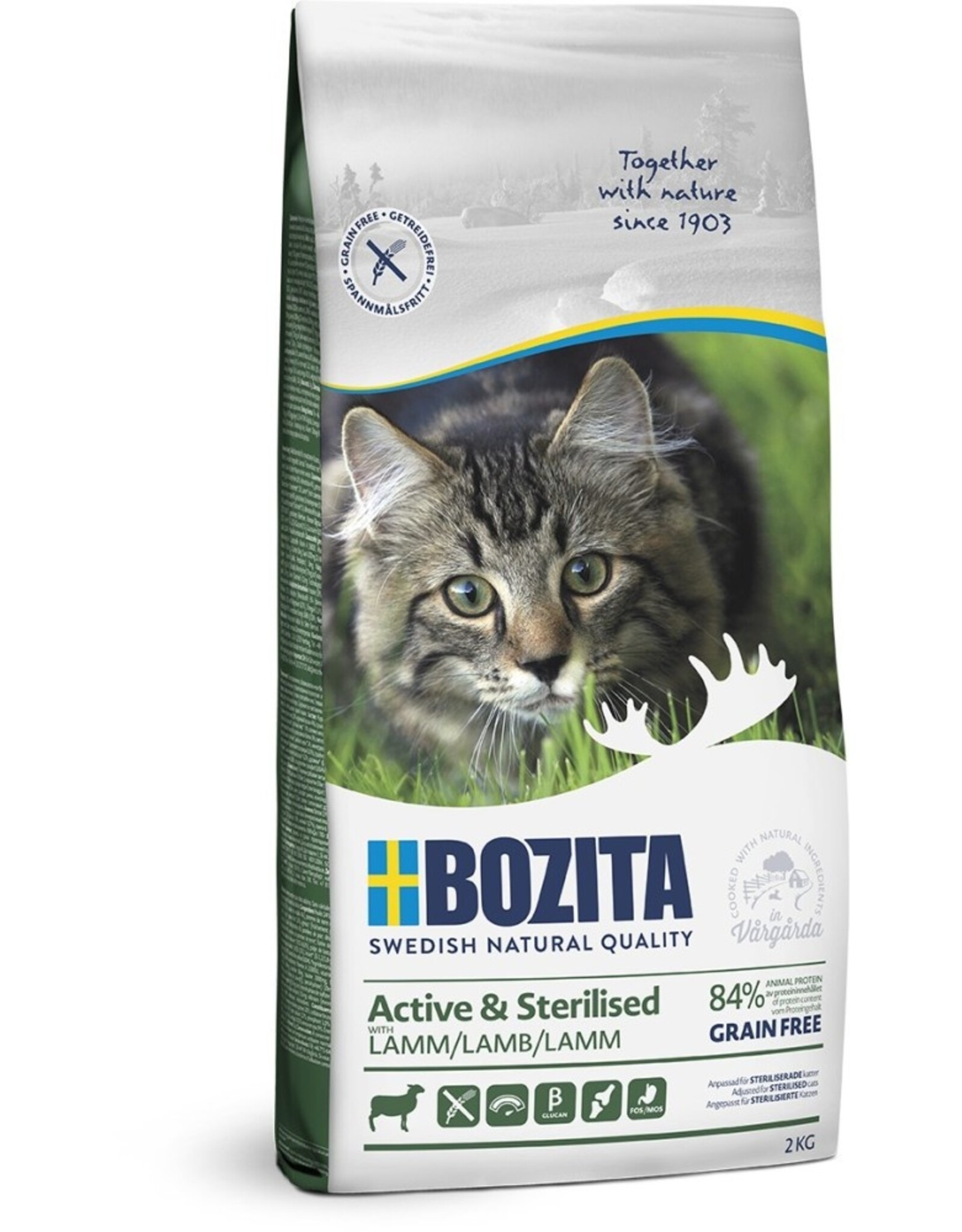 Bozita Bozita Katze Active & Sterilised Grain free Lamb