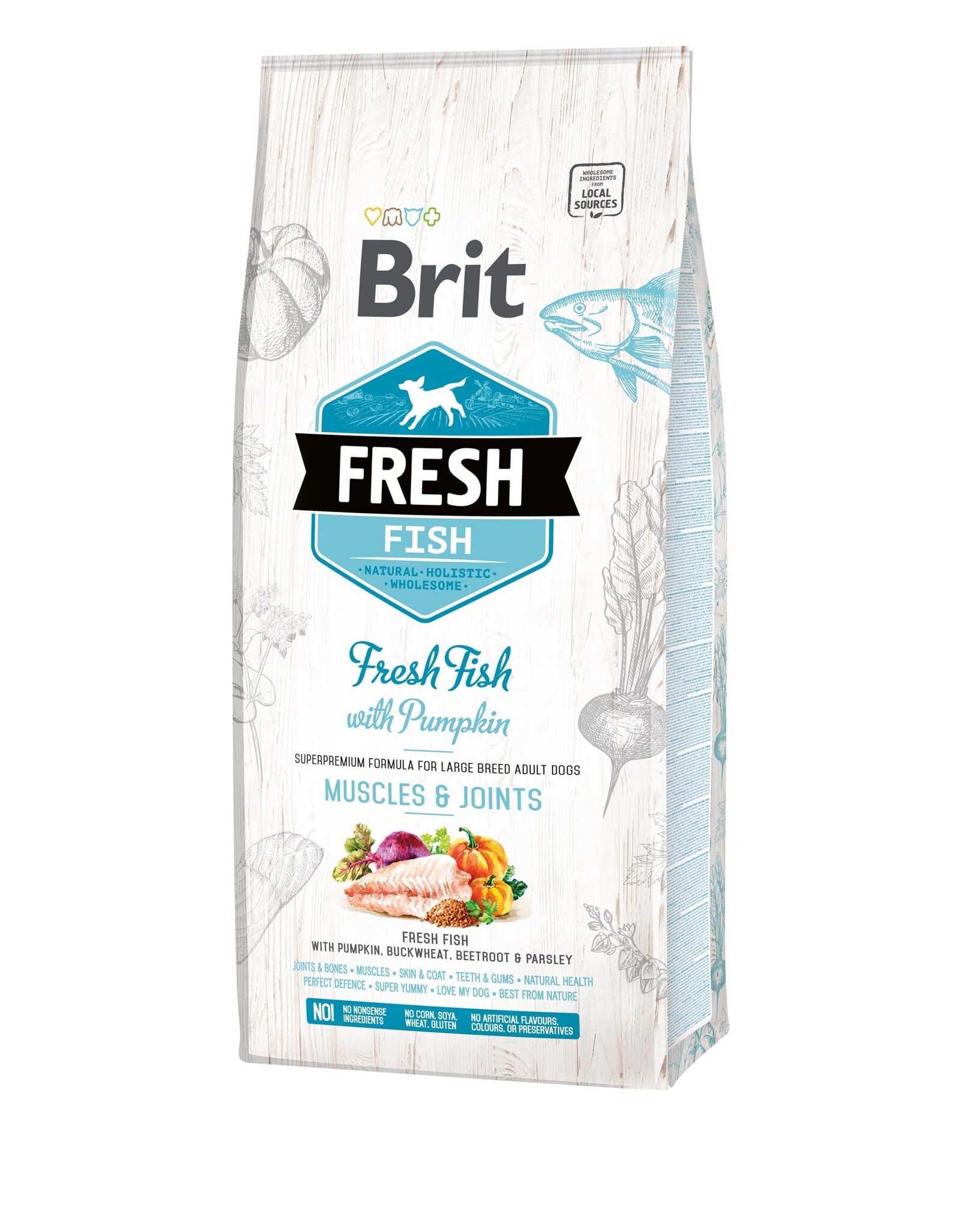 BRIT Brit Fresh - Adult Large Breed - Fish - Muscles & Joints