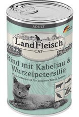 Landfleisch LandFleisch Cat Adult Pastete Rind+Kabeljau+Wurzelpetersilie