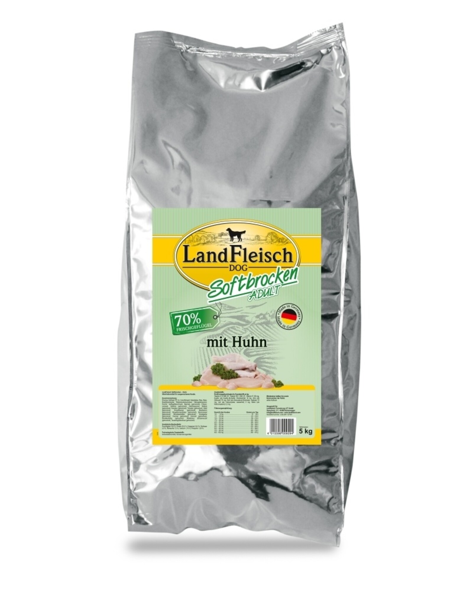 Landfleisch Landfleisch Dog Softbrocken mit Huhn