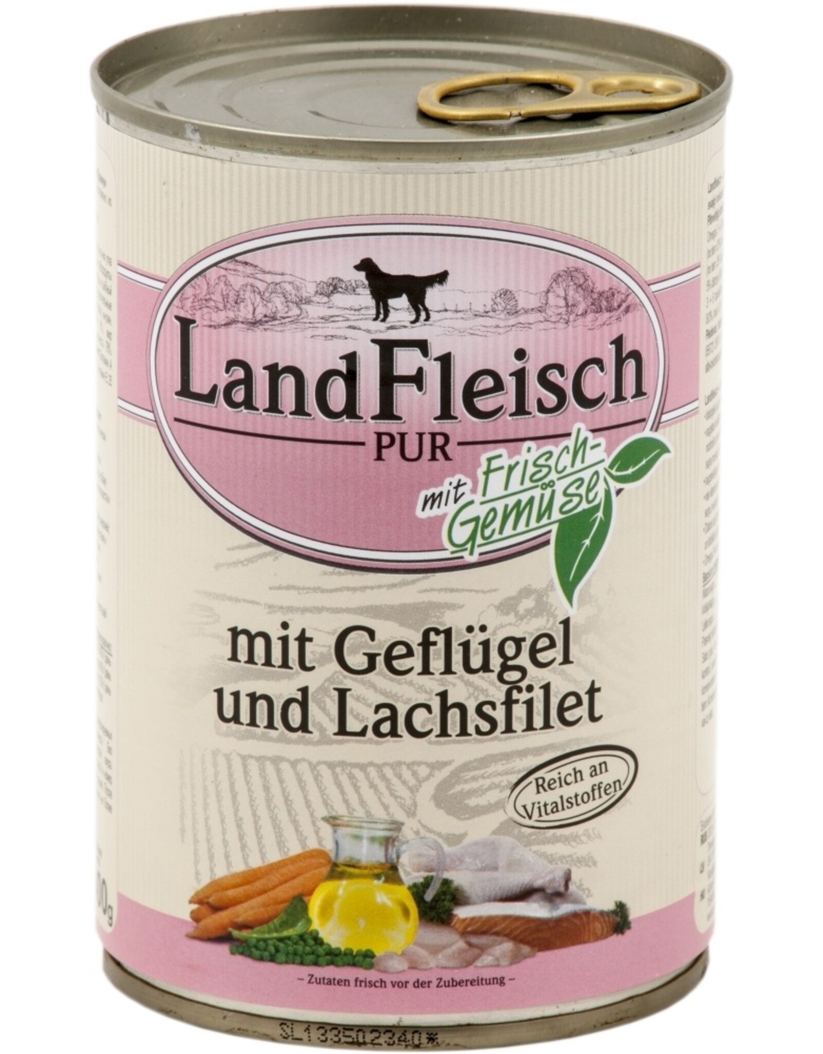 Landfleisch Landfleisch Dog Pur Geflügel&Lachsfilet