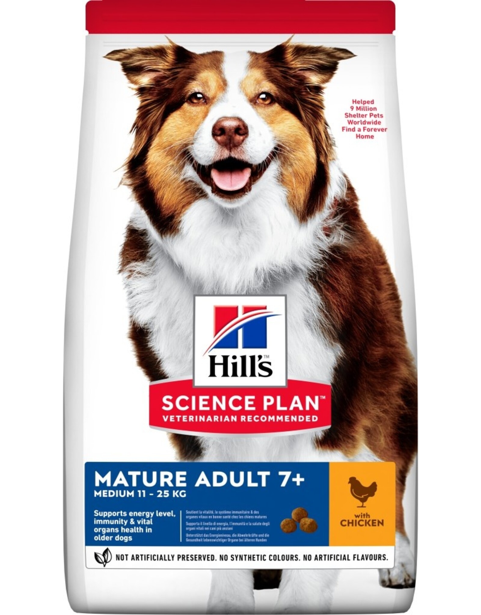 Hills Science Plan Hund Mature Adult 7+ Medium Huhn