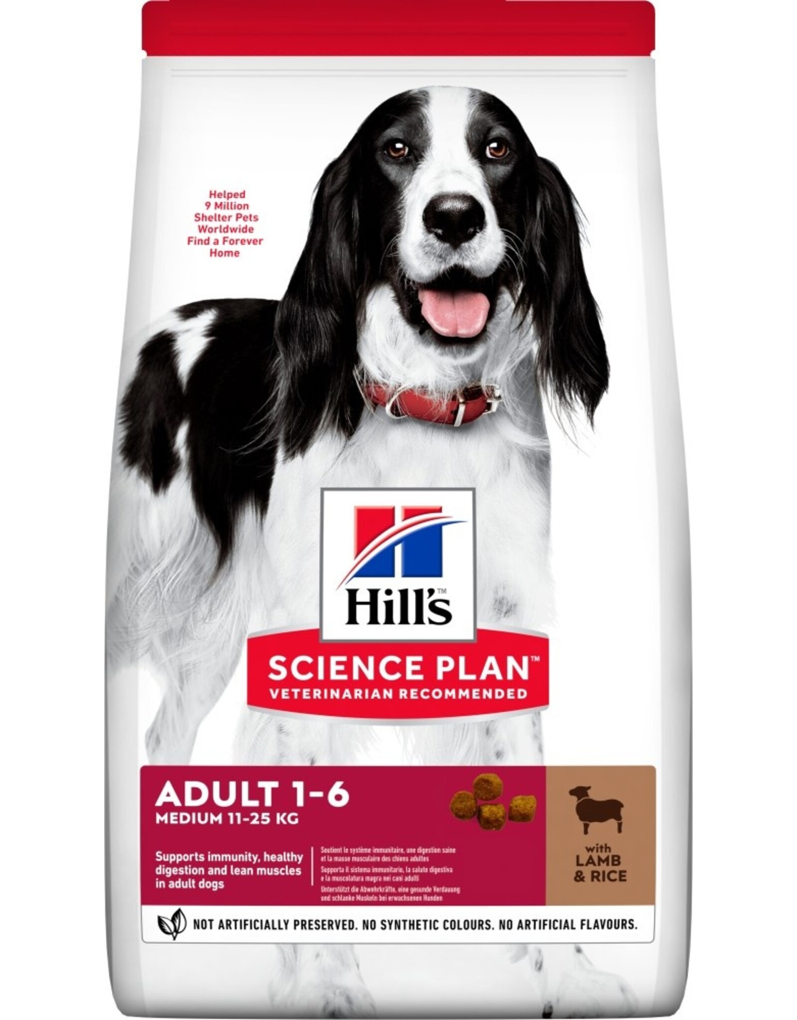 Hills Science Plan Hund Adult Medium Lamm & Reis