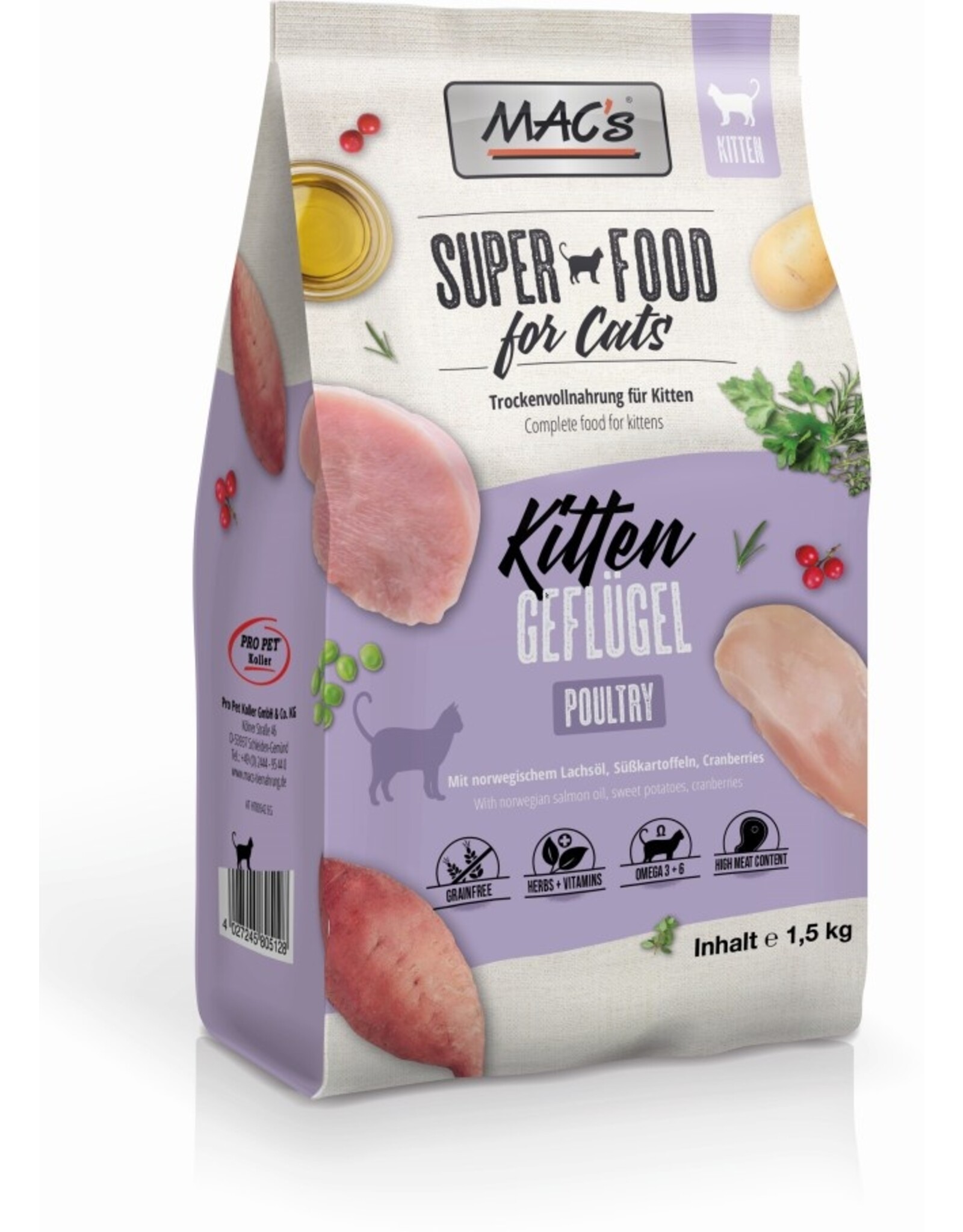 Mac´s Macs Cat Kitten Geflügel und Shrimps