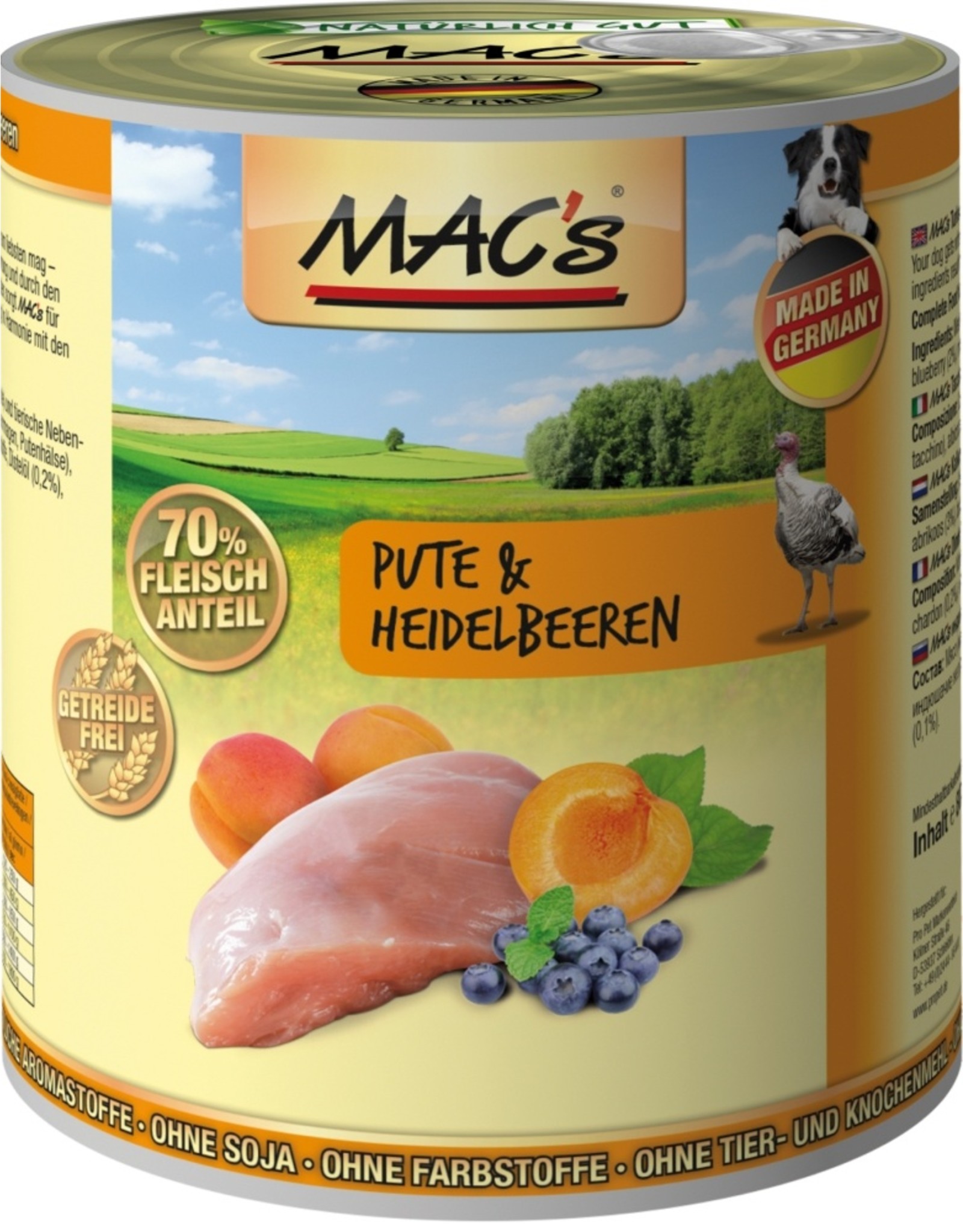 Mac´s Macs Dog Pute & Heidelbeere