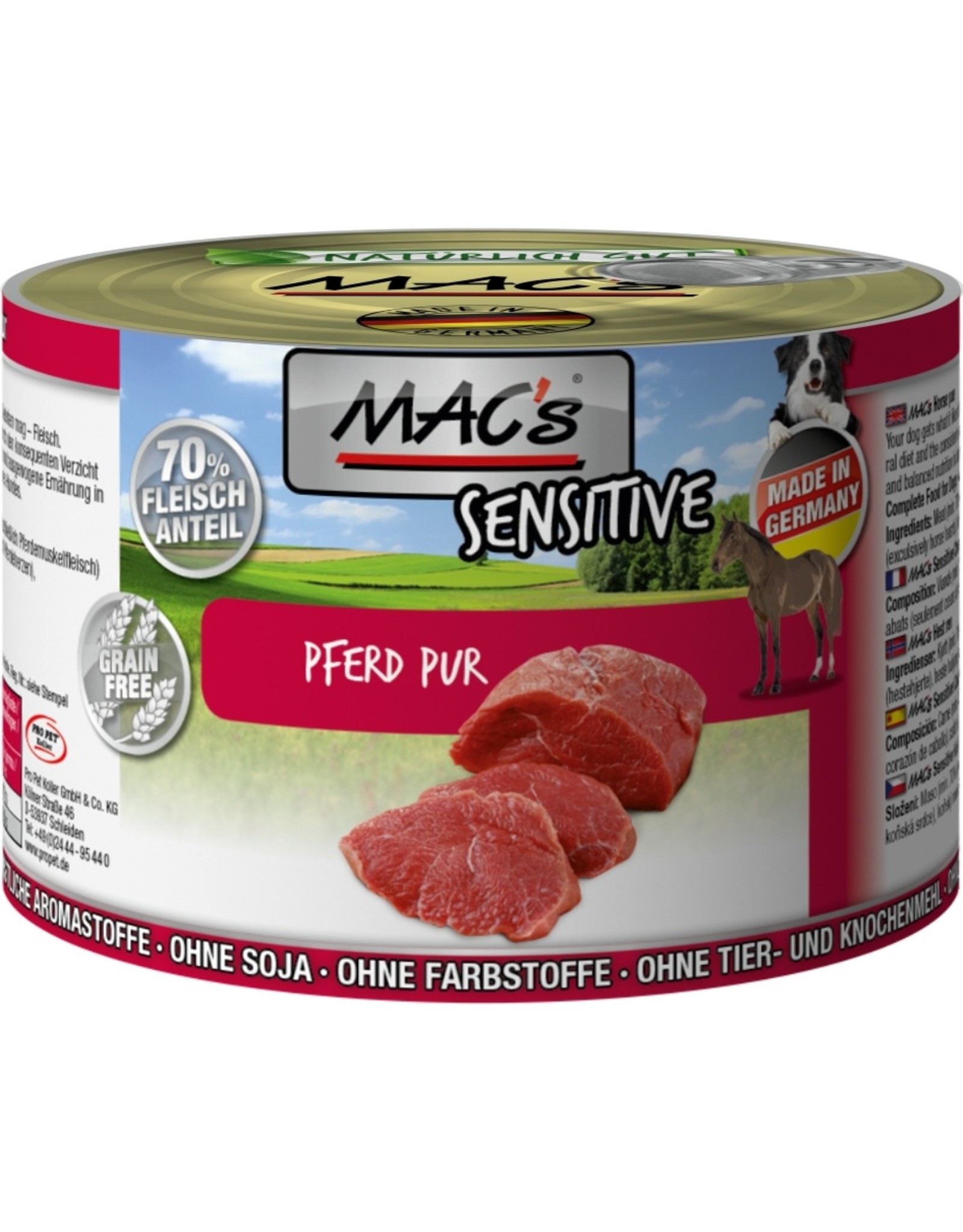 Mac´s Macs Dog Sensitive Pferd Pur