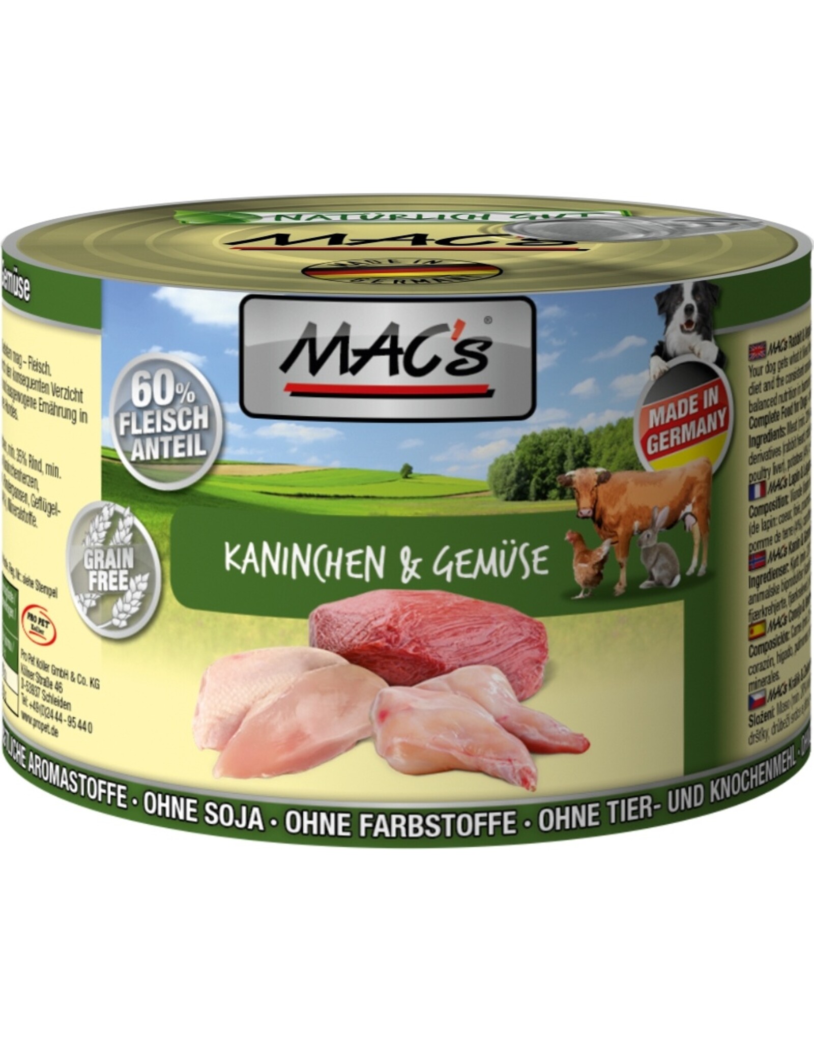 Mac´s Macs Dog Kaninchen, Gemüse & Kartoffel