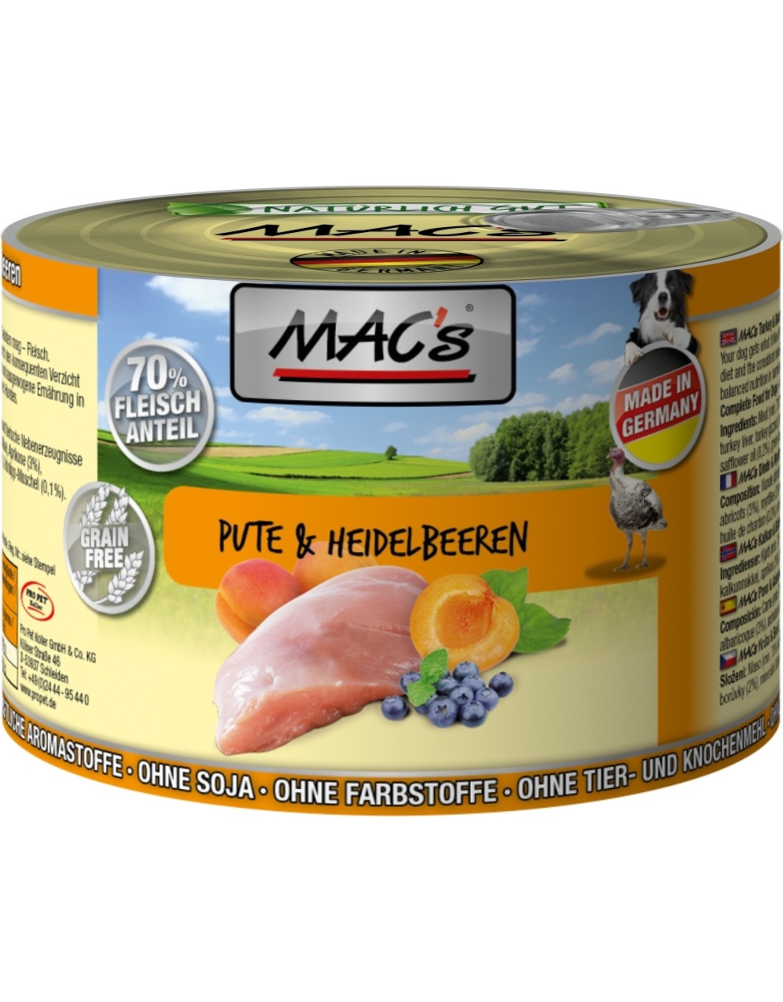 Mac´s Macs Dog Pute & Heidelbeere